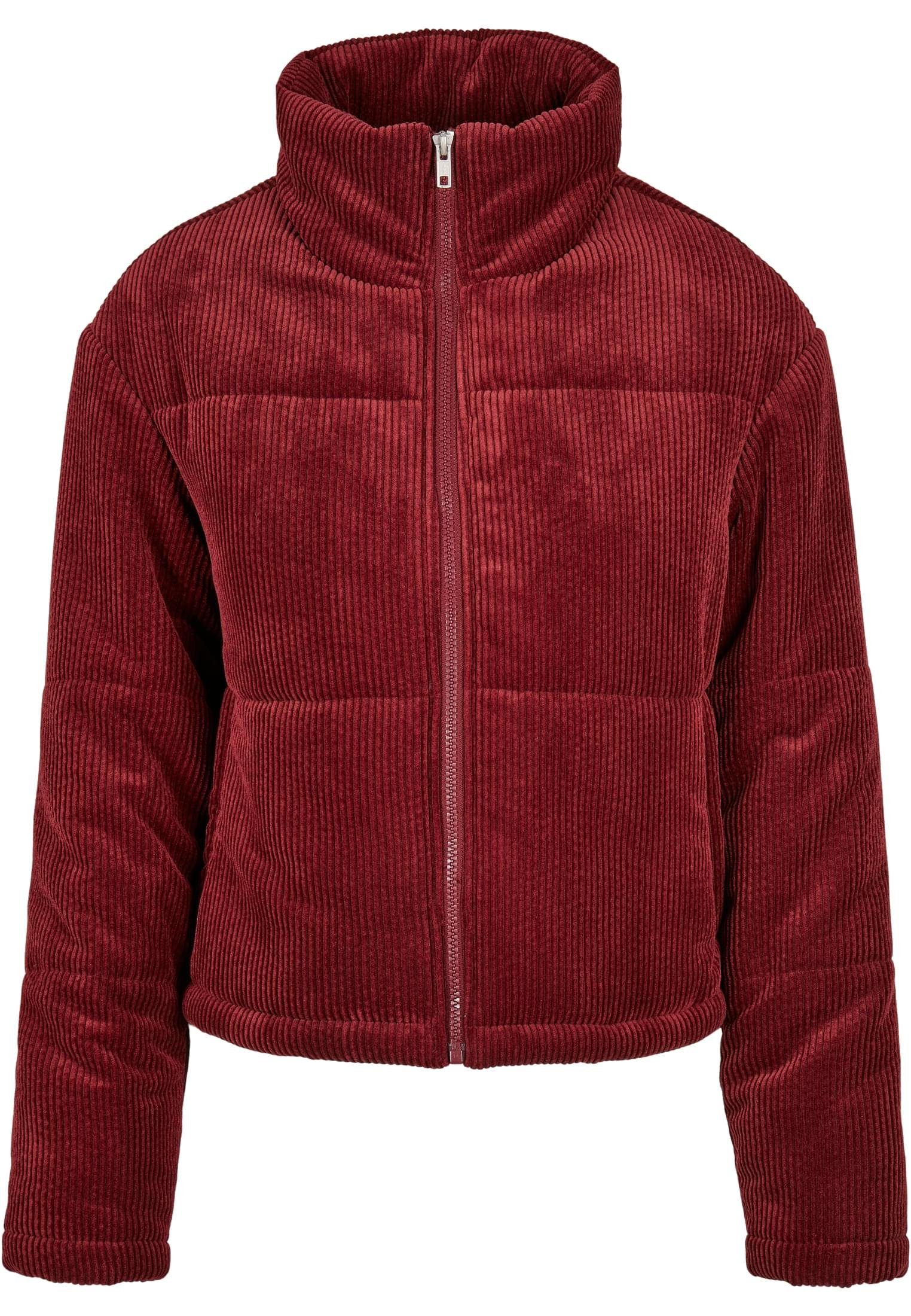 URBAN CLASSICS Winterjacke Puffer burgundy Corduroy Jacket Damen (1-St) Ladies