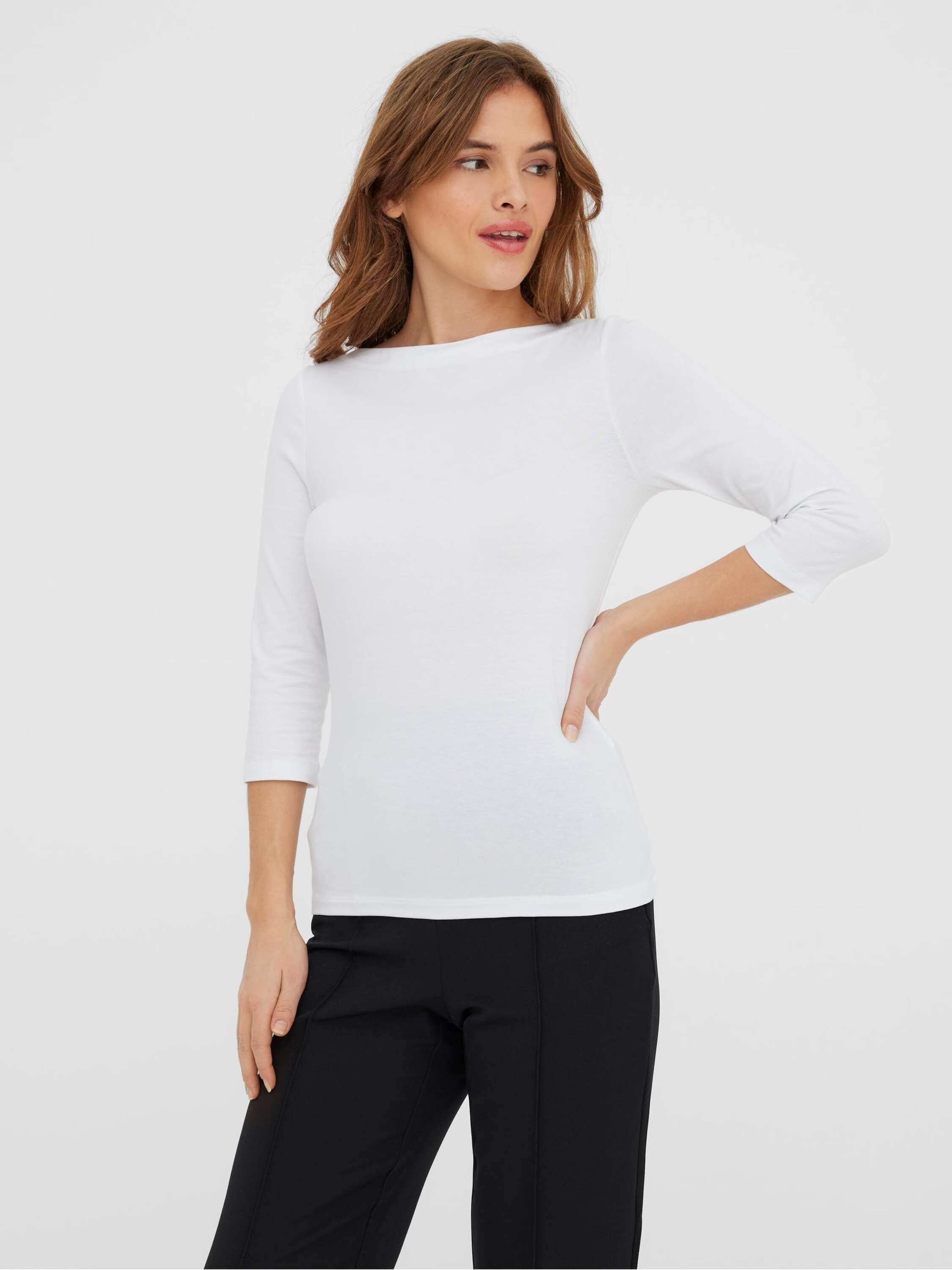 Vero Moda 3/4-Arm-Shirt Panda (1-tlg) Plain/ohne Details günstig online kaufen