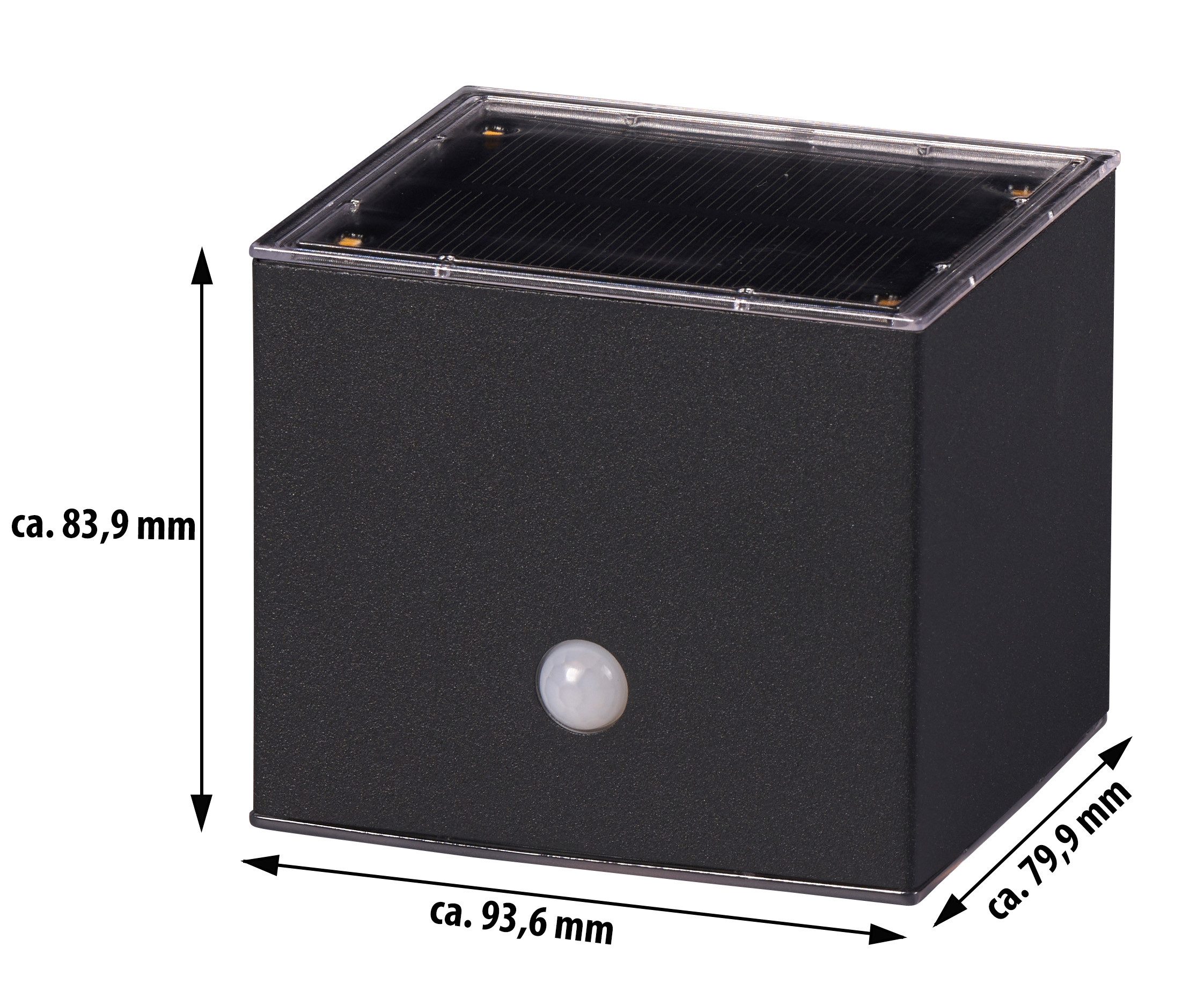 Northpoint LED Solarleuchte LED Solar Wandleuchte mit Bewegungsmelder Up & Down-Technik