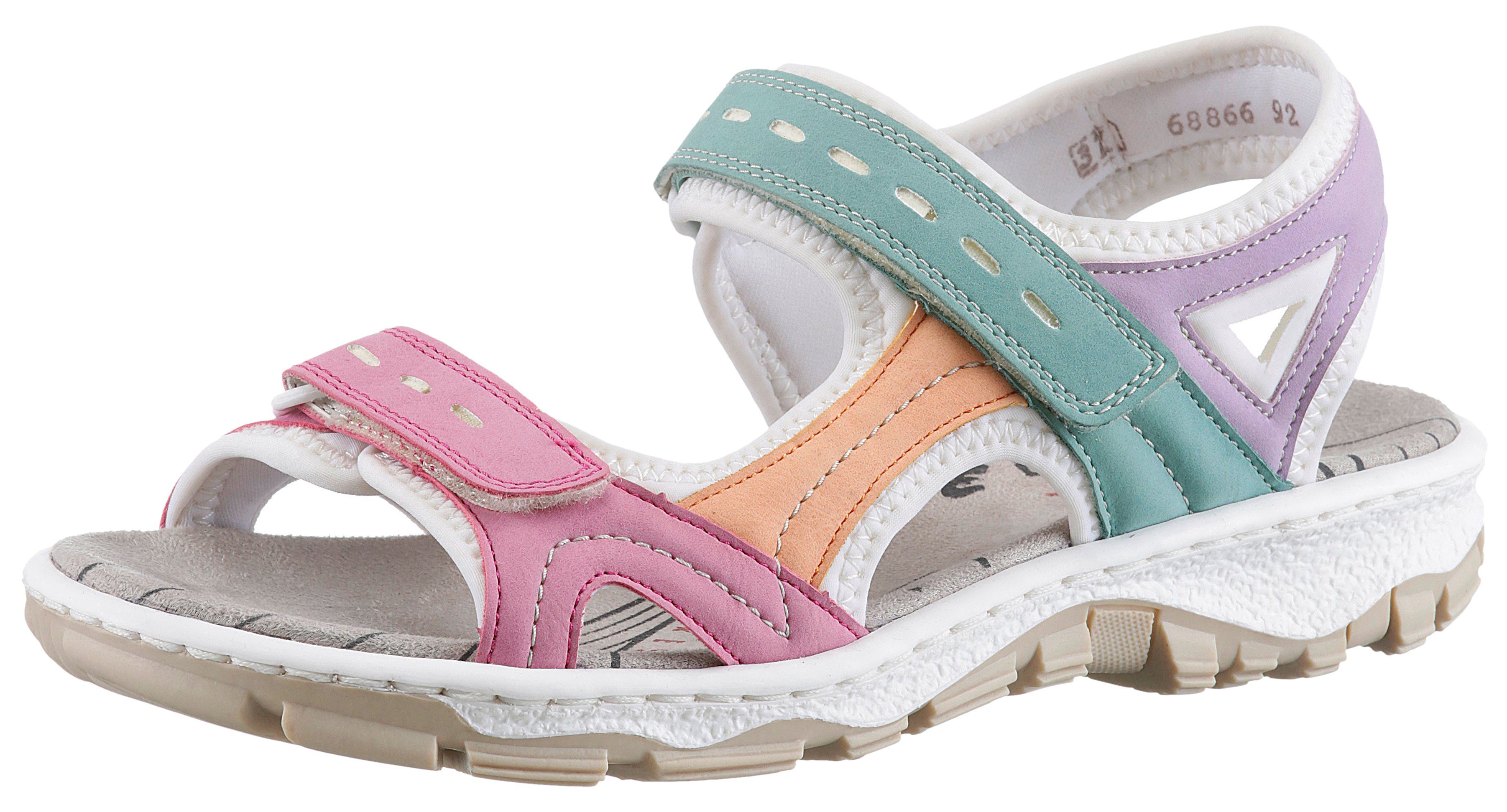Rieker Riemchensandale Sommerschuh, Sandalette, Outdoorsandale mit Klett günstig online kaufen