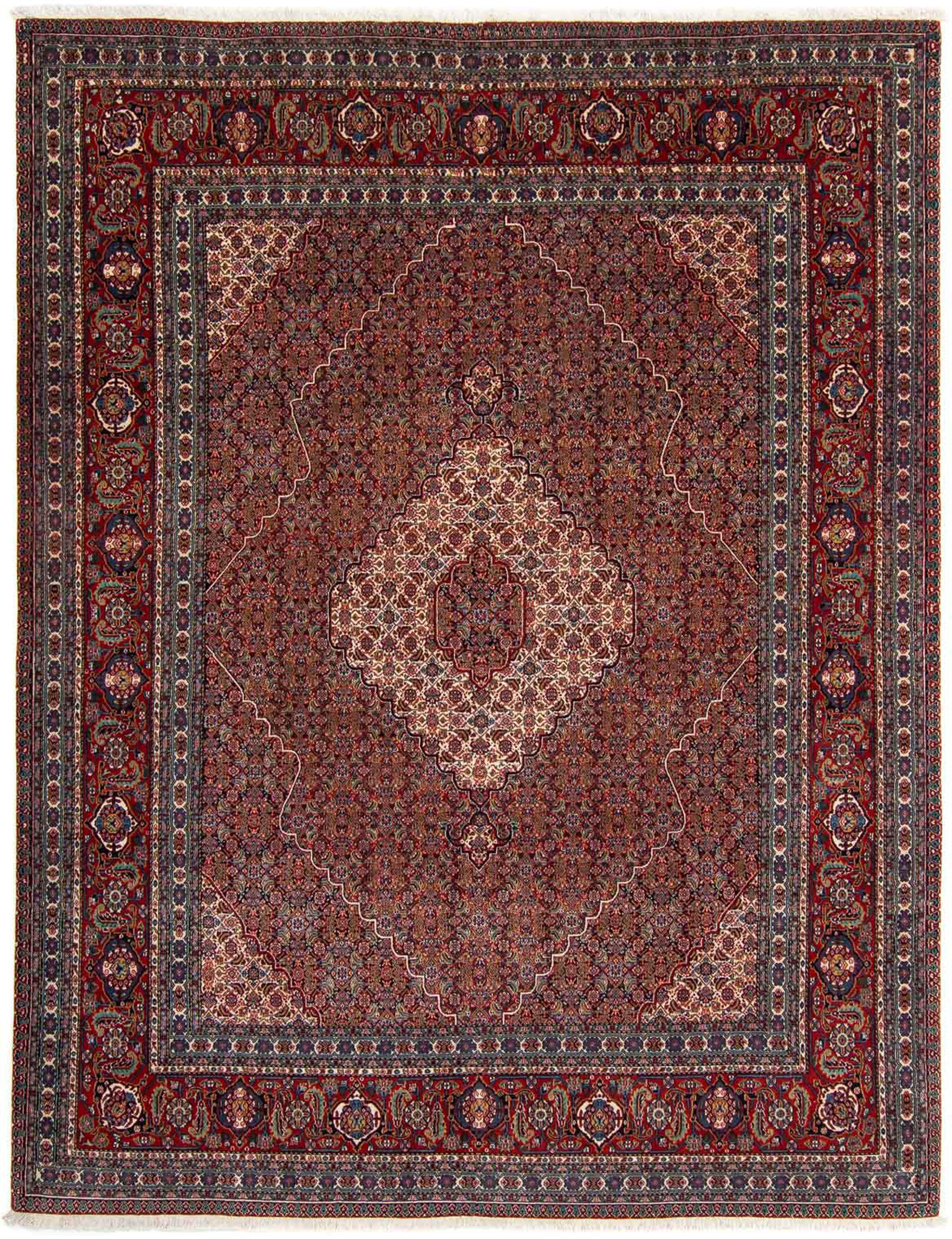 Orientteppich Perser dunkelrot, x Höhe: 323 - Handgeknüpft, 10 - 256 rechteckig, cm morgenland, mm, mit Nain Zertifikat - Wohnzimmer, Einzelstück