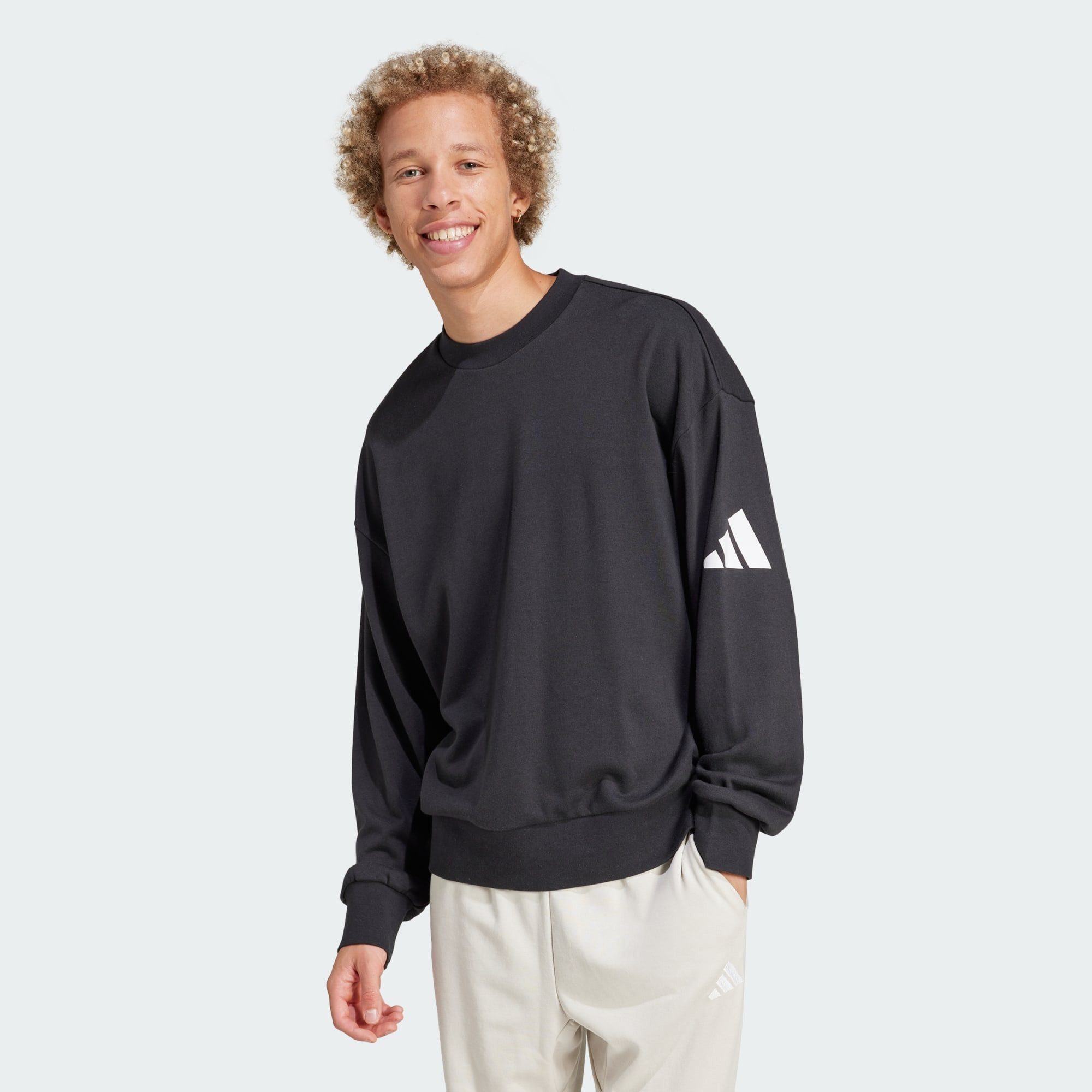 adidas Sportswear Sweatshirt ESSENTIALS LOOSE FIT 3 BAR LOGO SWEATSHIRT (1- günstig online kaufen