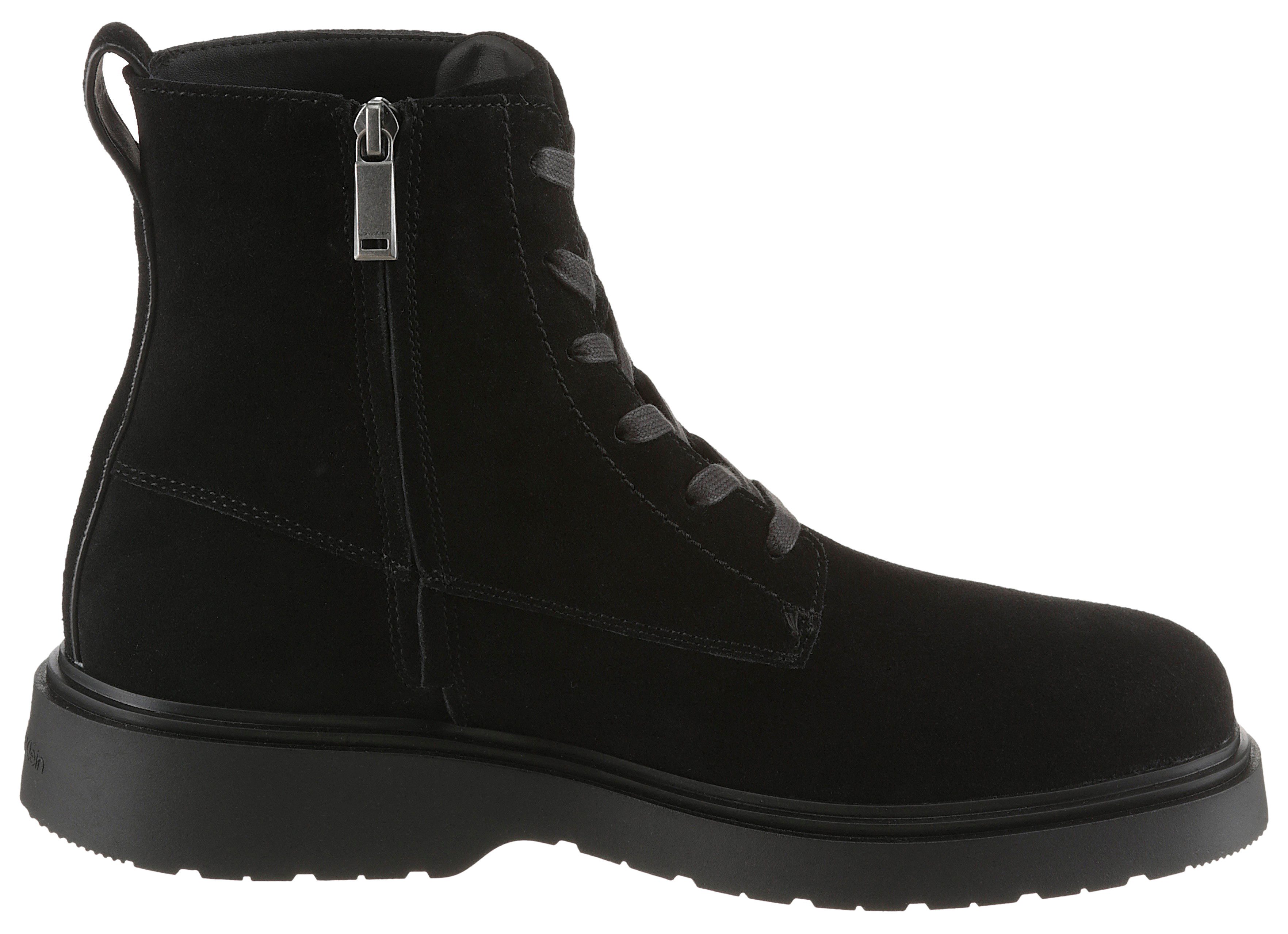 Calvin Klein Jeans COMBAT ESS LACE UP ZIP BOOT SU Schnürboots Schnürstiefelette, Boots mit Anziehlasche – Bild 5 von 5