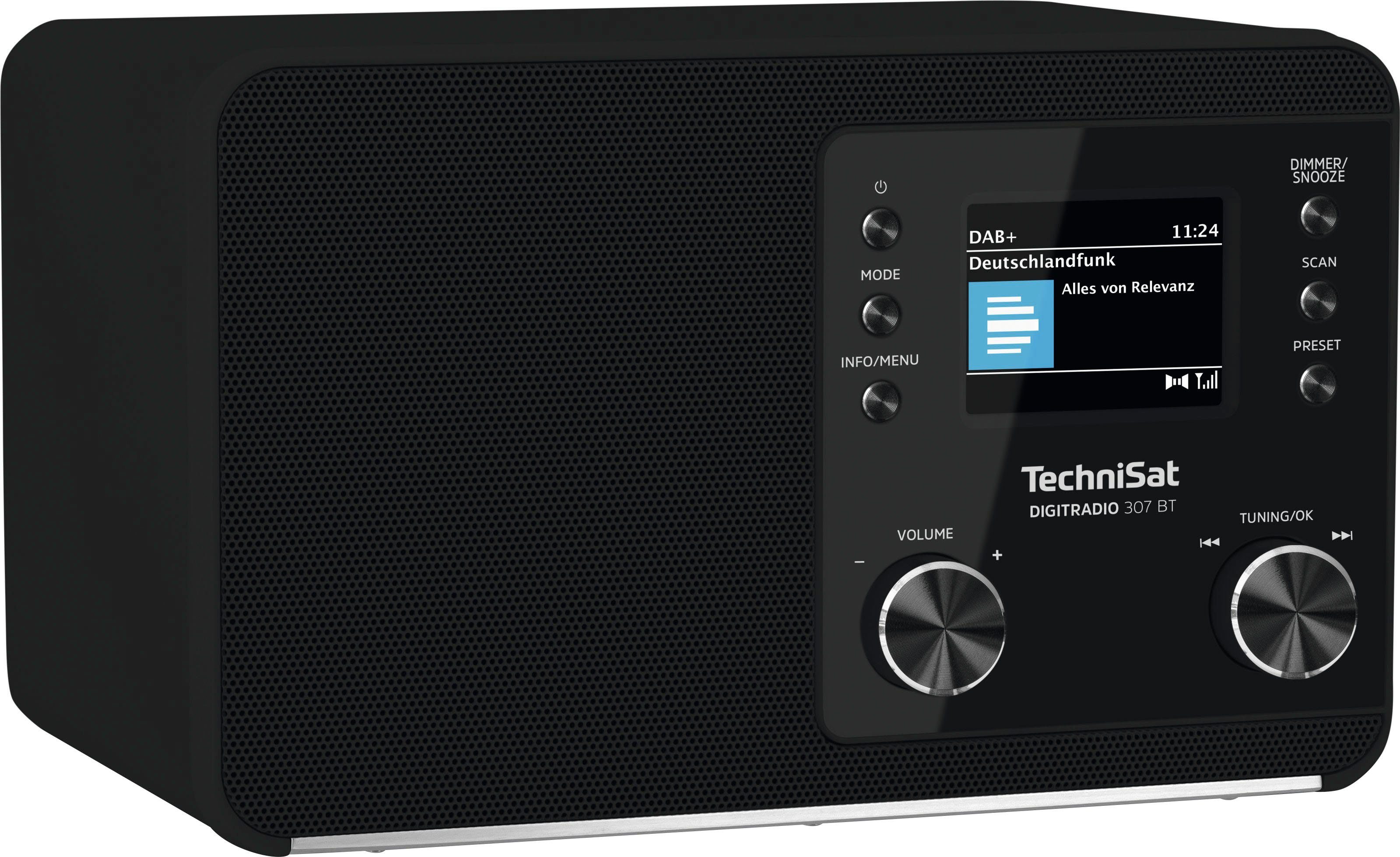TechniSat DIGITRADIO 307 BT Radio (Digitalradio (DAB), UKW mit RDS, 5 W) schwarz