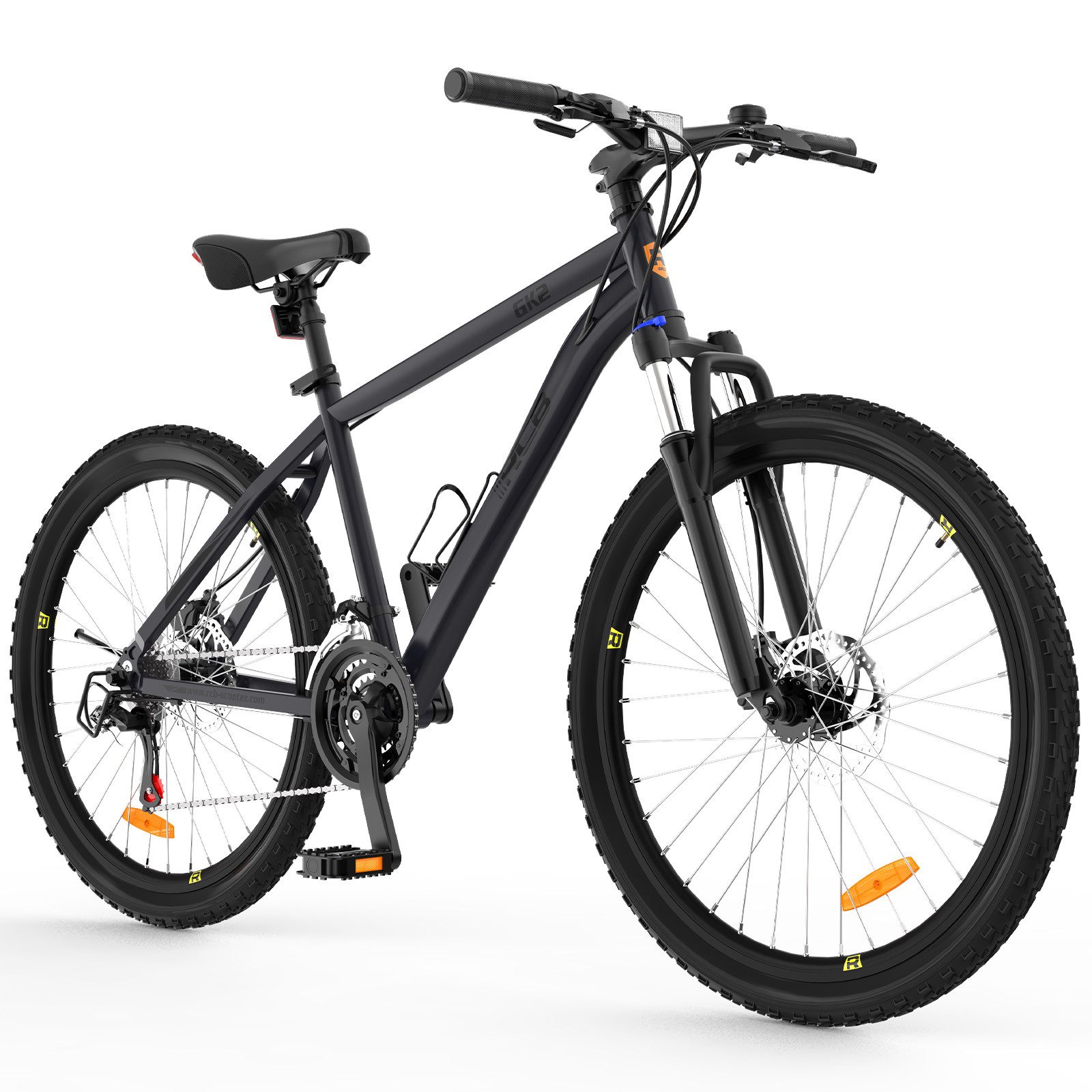 RCB Mountainbike GK2, 26 Zoll Aluminium Fahrrad für Jugendliche & Erwachsene, bis 150KG, 21 Gang