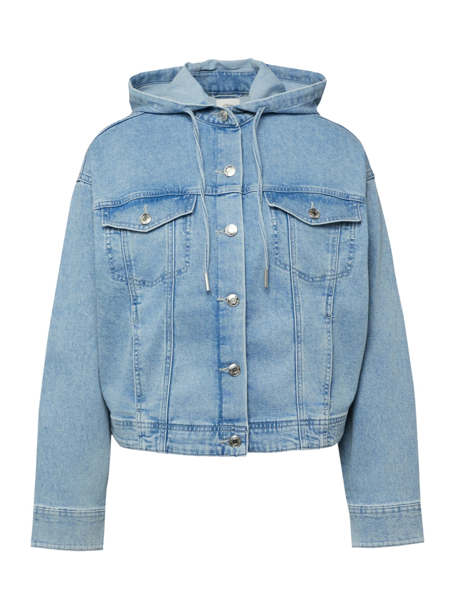 s.Oliver Wolljacke blau,Indoor,Baumwolle,Unifarben,Rundhals,Lang,Relaxed Fit