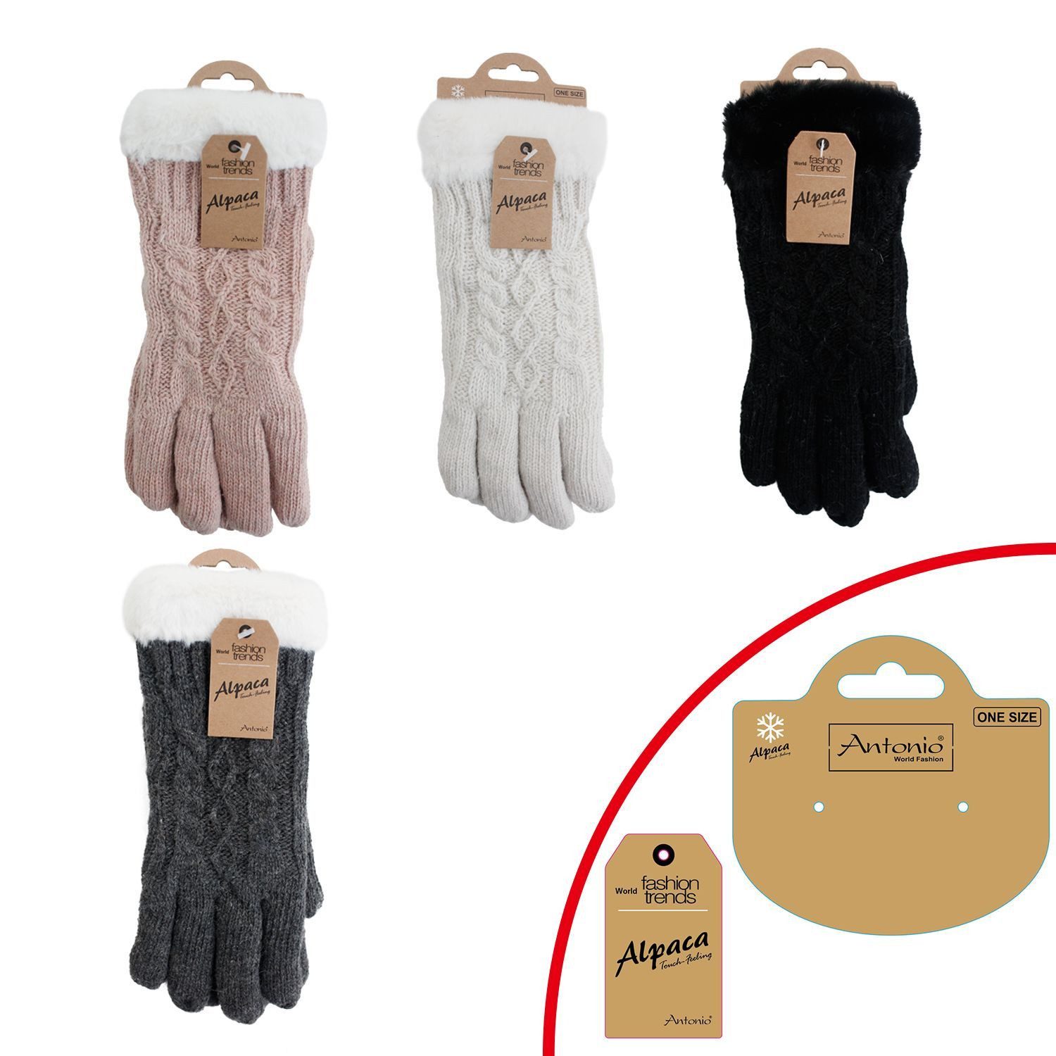 Antonio Strickhandschuhe Winter Damen Handschuhe » günstig online kaufen