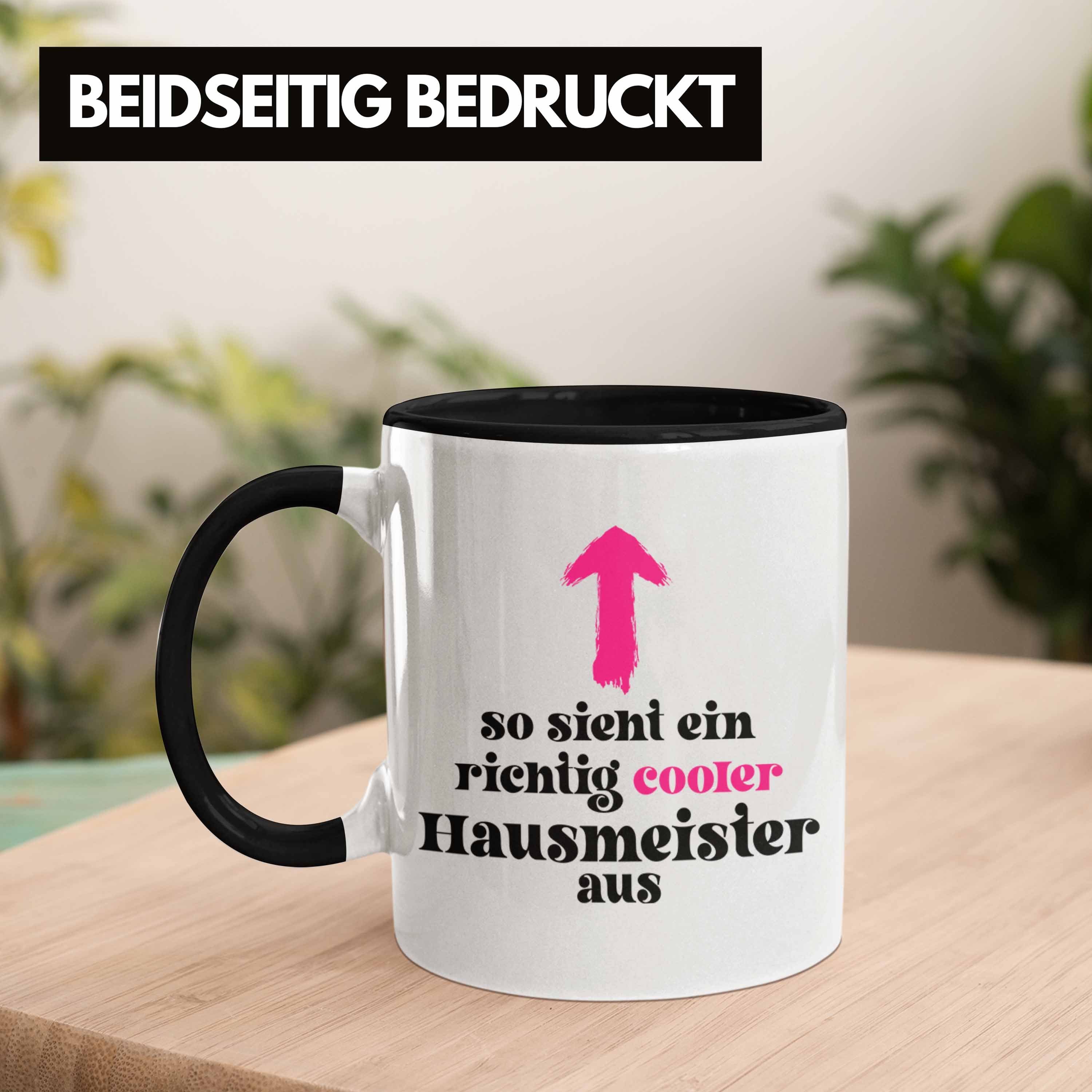 Trendation Tasse Trendation - Hausmeister Geschenke Schwarz Lustig Lustiges Haustechniker Tasse Spruch