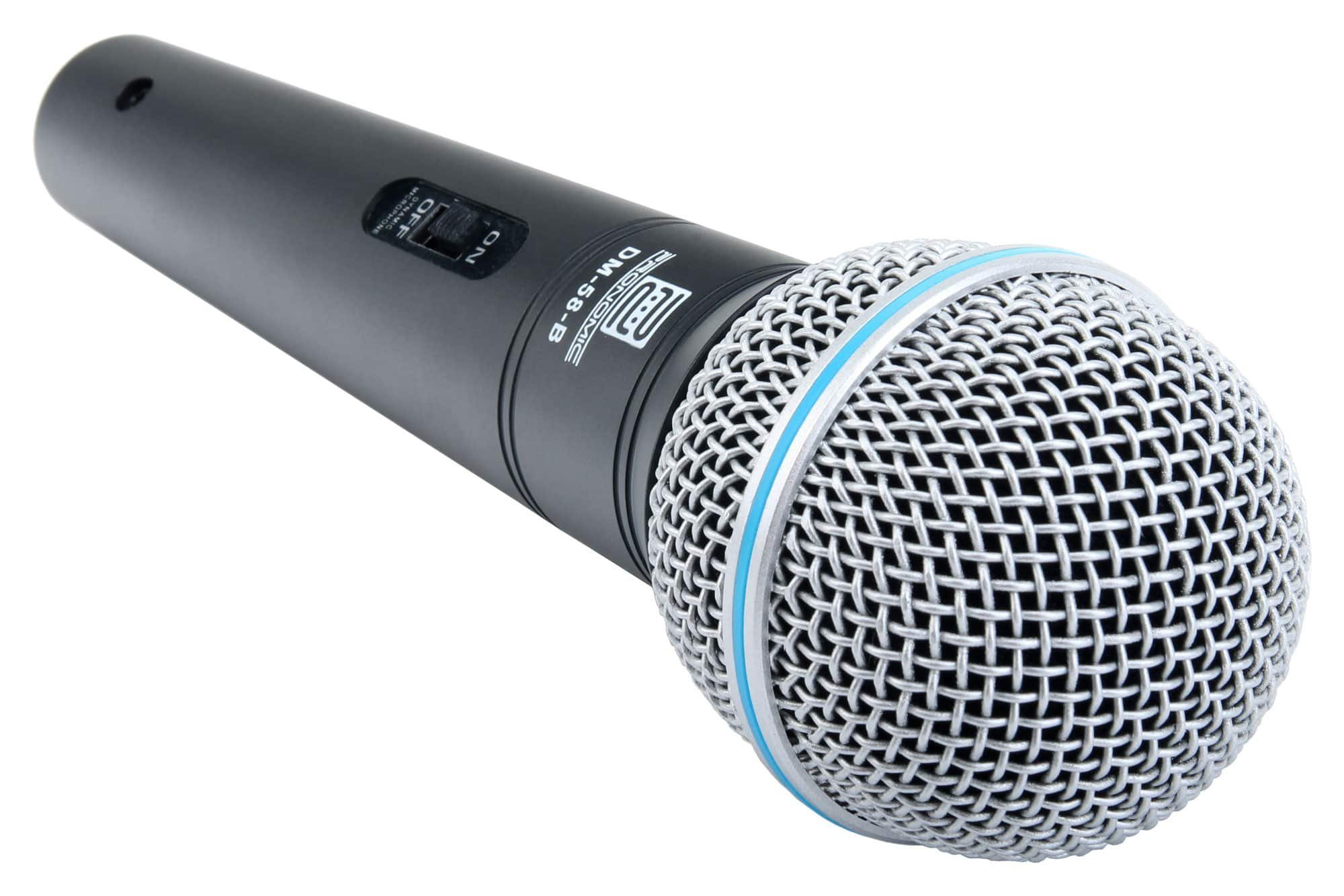 Pronomic Mikrofon DM-58-B Vocal Dynamisches-Mikrofon (Spar-Set, 2-tlg), inkl. 5m XLR Kabel