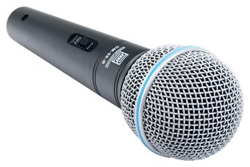 Pronomic Mikrofon DM-58-B Vocal Dynamisches-Mikrofon (Spar-Set, 2-tlg), inkl. 5m XLR Kabel