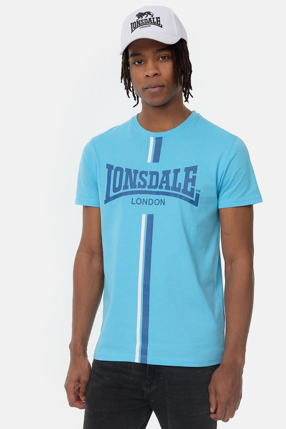 Lonsdale T-Shirt ALTANDHU Blue/Navy/White