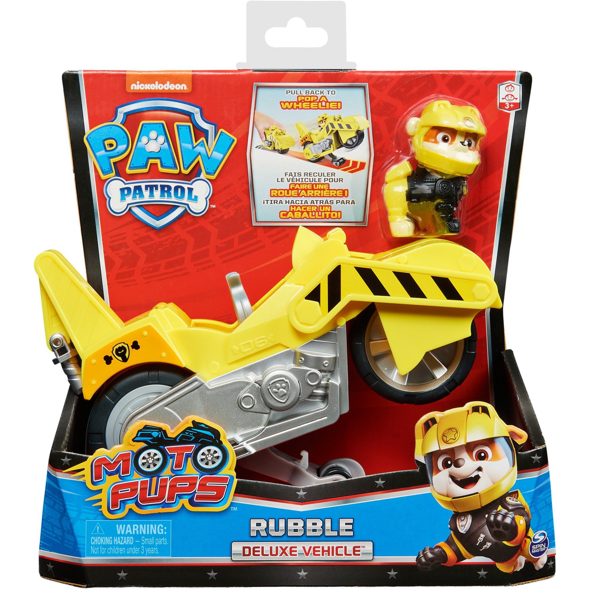 PAW PATROL Spielzeug-Auto Spin Master Paw Patrol Moto Pups Rubbles Motorrad