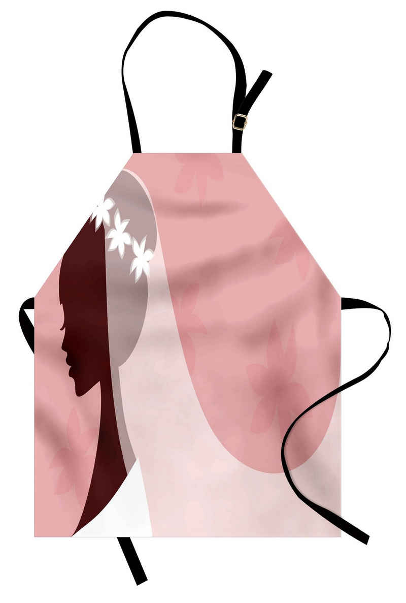 Abakuhaus Kochschürze Höhenverstellbar Klare Farben ohne verblassen, rosa, Weiß, Braut Brautkleid