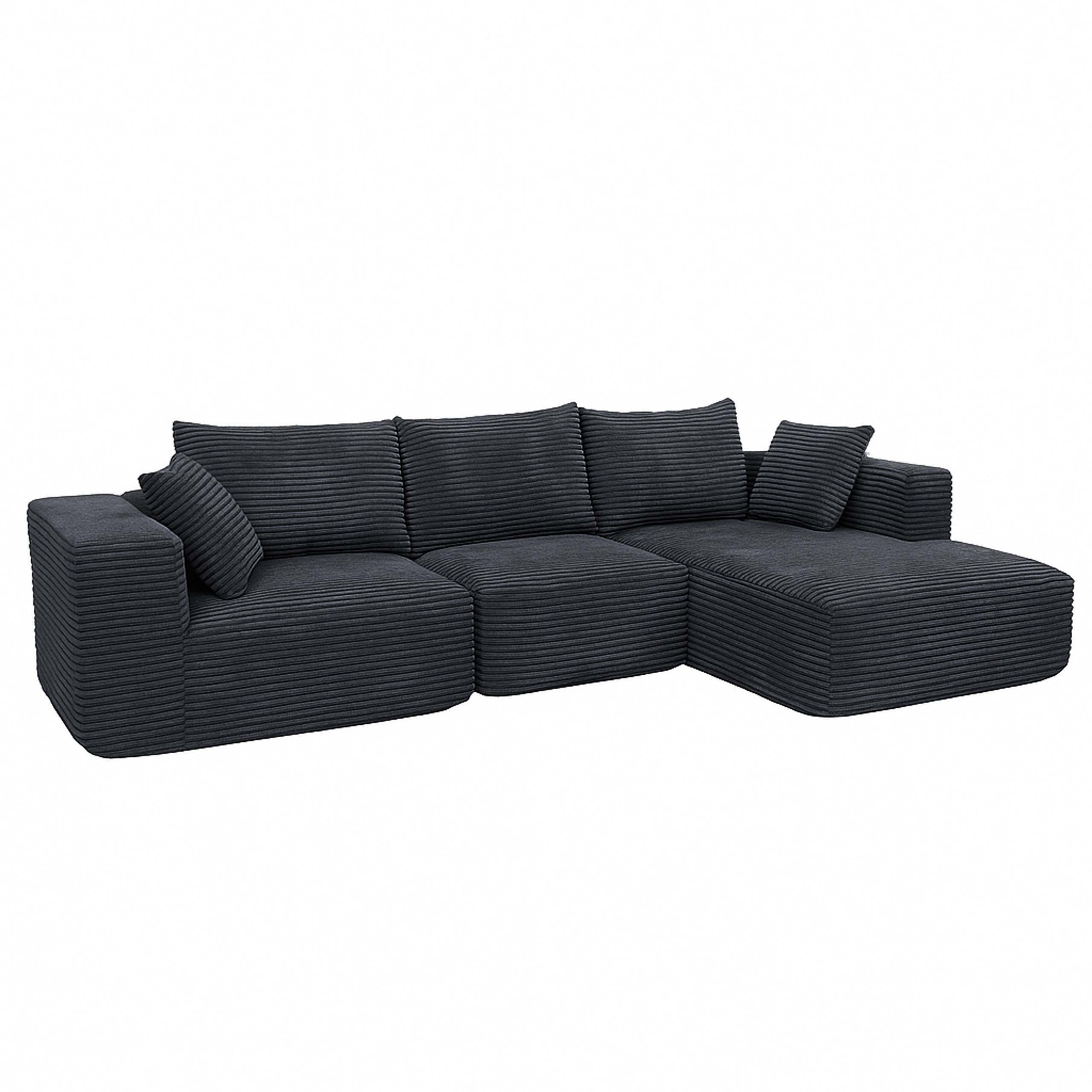 MCW Loungesofa MCW-P20-r, Rutschfeste Unterseite, Polsterung aus Taschenfed günstig online kaufen