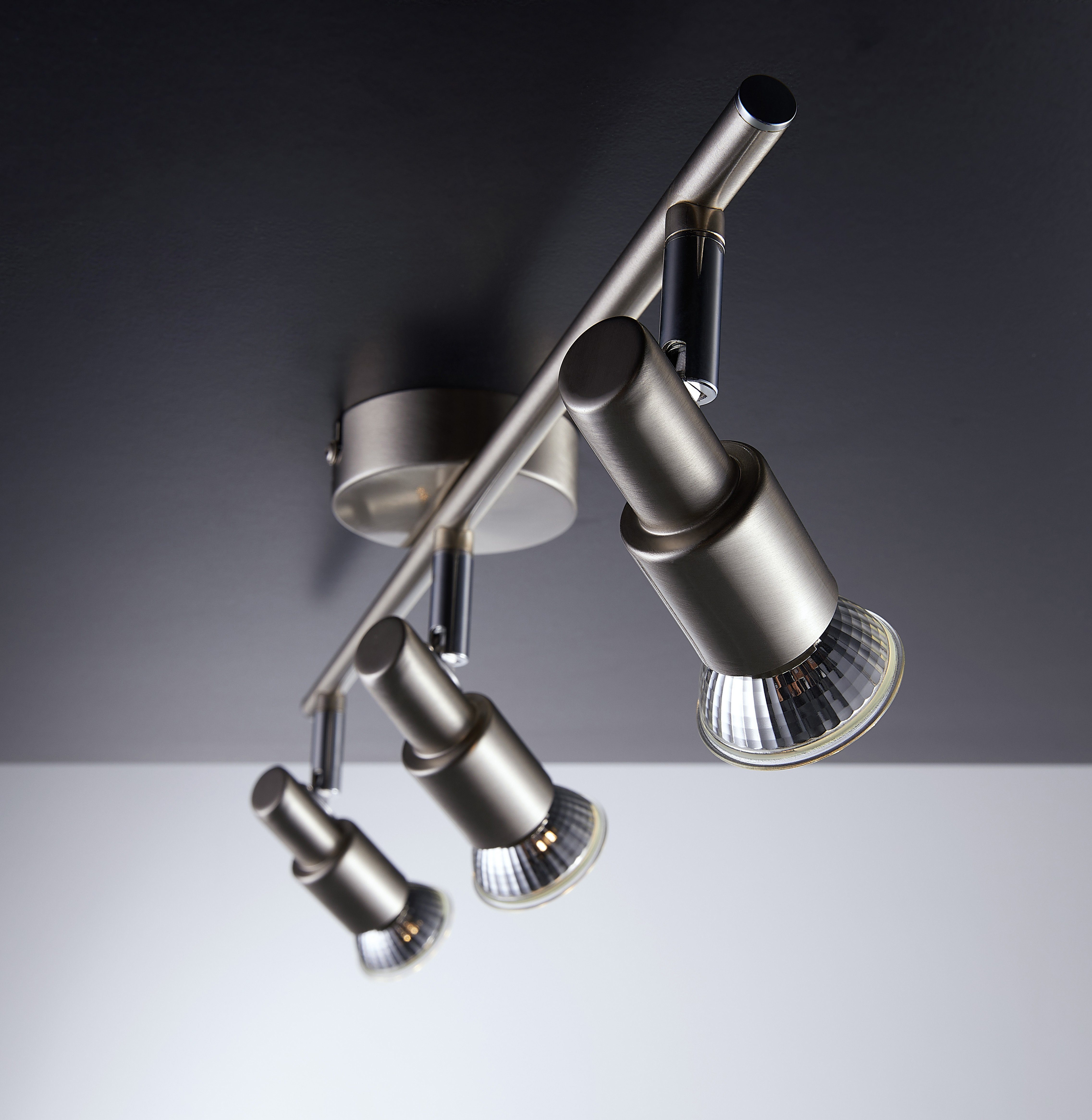 IMPTS LED Deckenspots Deckenstrahler Deckenleuchte 1/2/3/4/6-Flammig Dreh- und schwenkbar, warmweiss, warmweiß, Deckenspot für Küche Wohnzimmer Schlafzimmer
