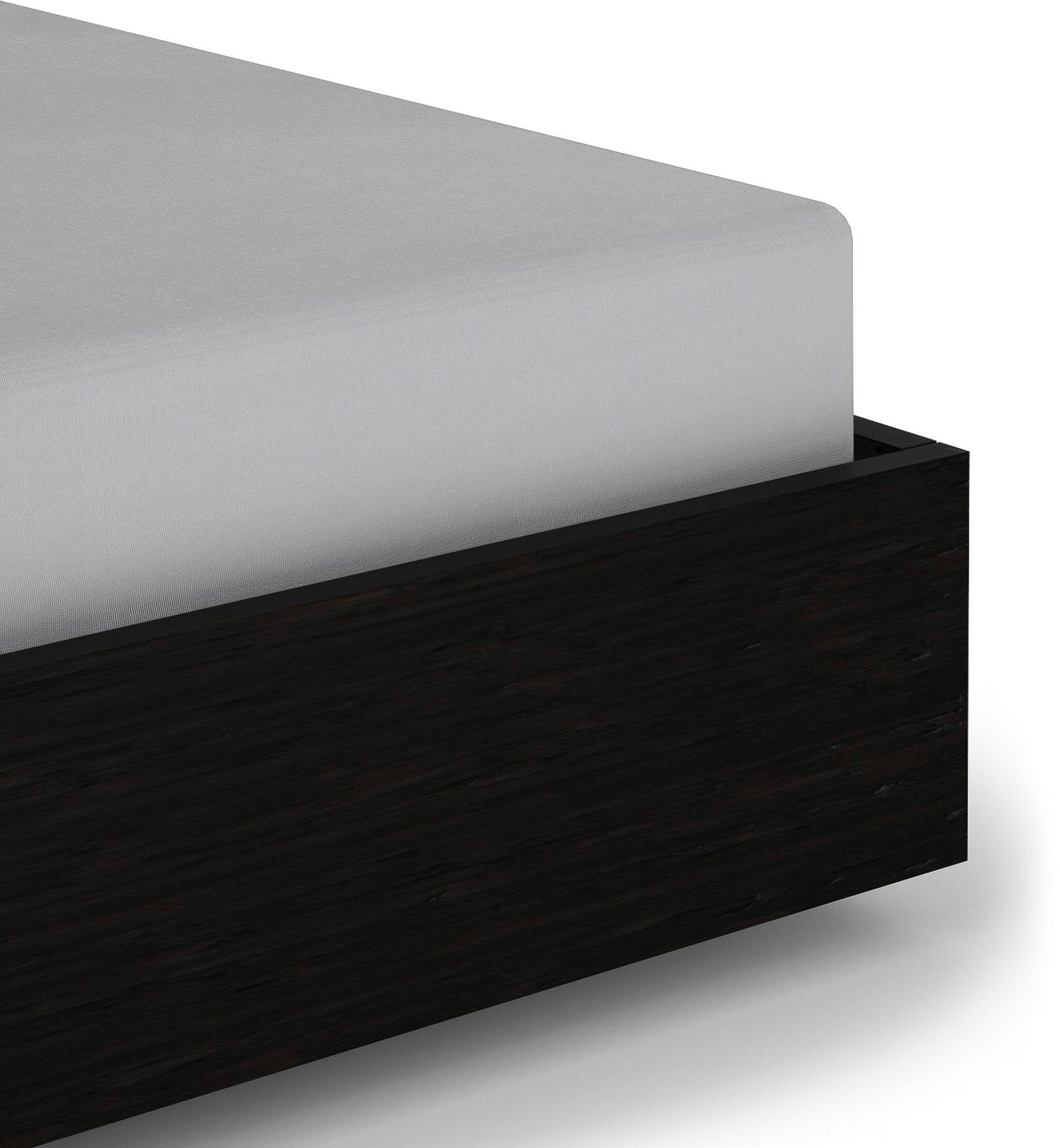 Heckett and Lane Spannbettlaken Elementi, Mako-Satin, Gummizug: rundum, (1 Stück), Laken aus 100% Baumwolle, hochwertiges Mako-Satin, Betttuch ab 90x200