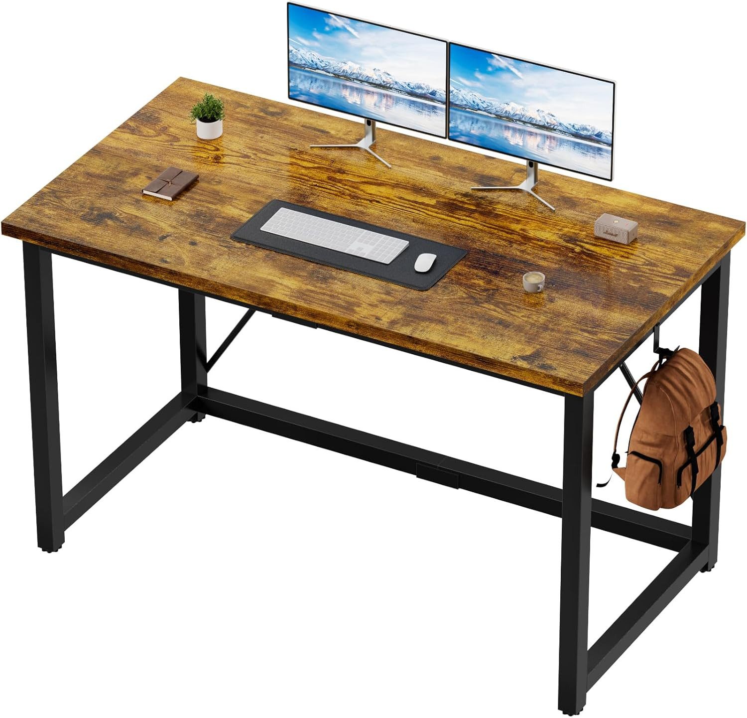 HOMALL Gamingtisch Computertisch, geeignet für kompakte Räume: 80/100/120/140 cm (Kompakter Schreibtisch und Spieltisch, maximale Tragkraft 130 Kilogramm)
