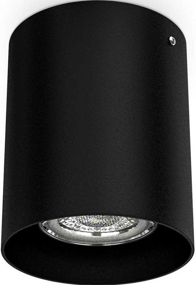 B.K.Licht Deckenspot BK_DS1241 Aufbauspot, Metall, Schwarzer  Aufbaustrahler, ohne Leuchtmittel, GU10-Fassung, ohne Leuchtmittel (max.  50W), 8x9,5cm