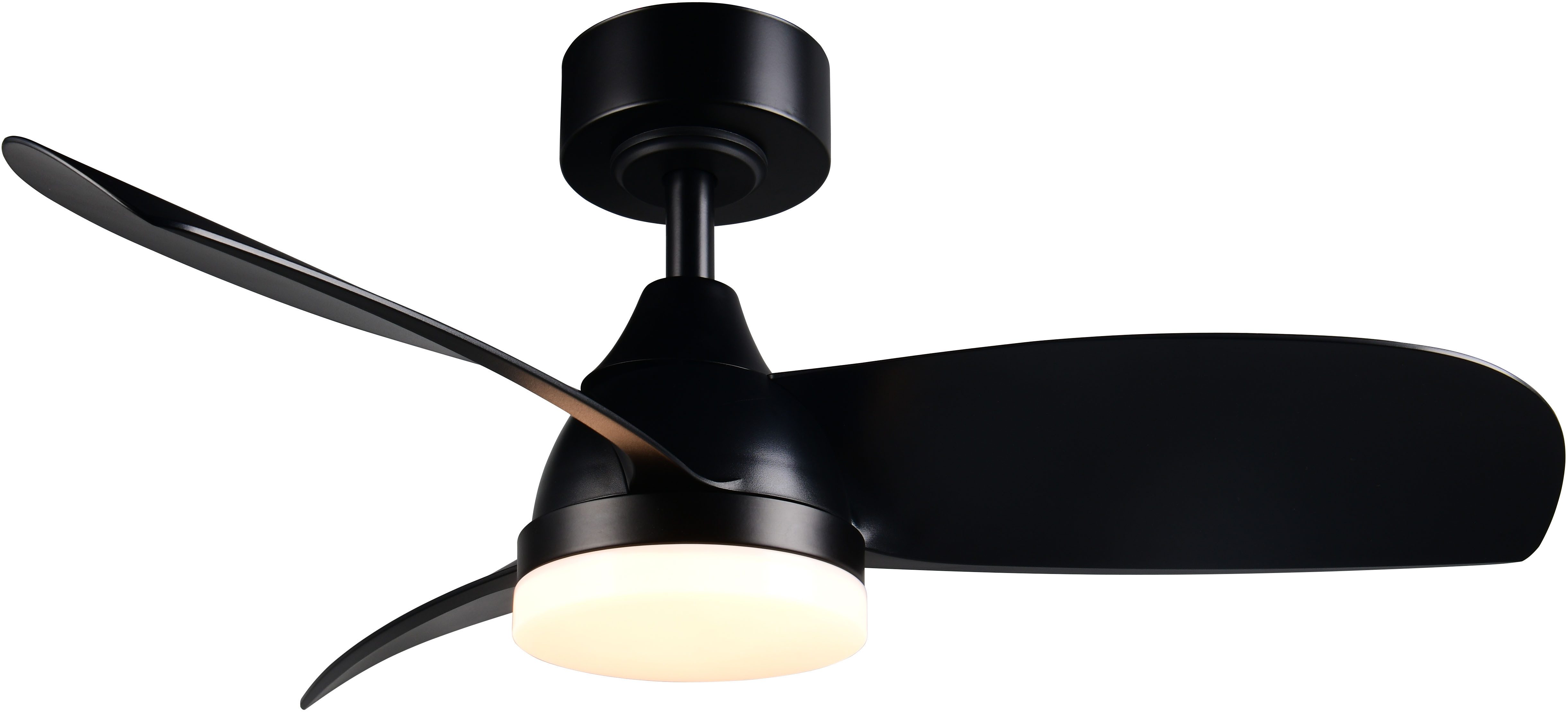Reality Leuchten LED Deckenleuchte HELSINKI mit Ventilator, Deckenventilator mit Licht inkl Fernbedienung, Ventilatorfunktion, LED fest integriert, warmweiß - kaltweiß, 6 Geschwindigkeiten höhenverstellbar Vor-& Rücklauf dimmbar Nachtlicht