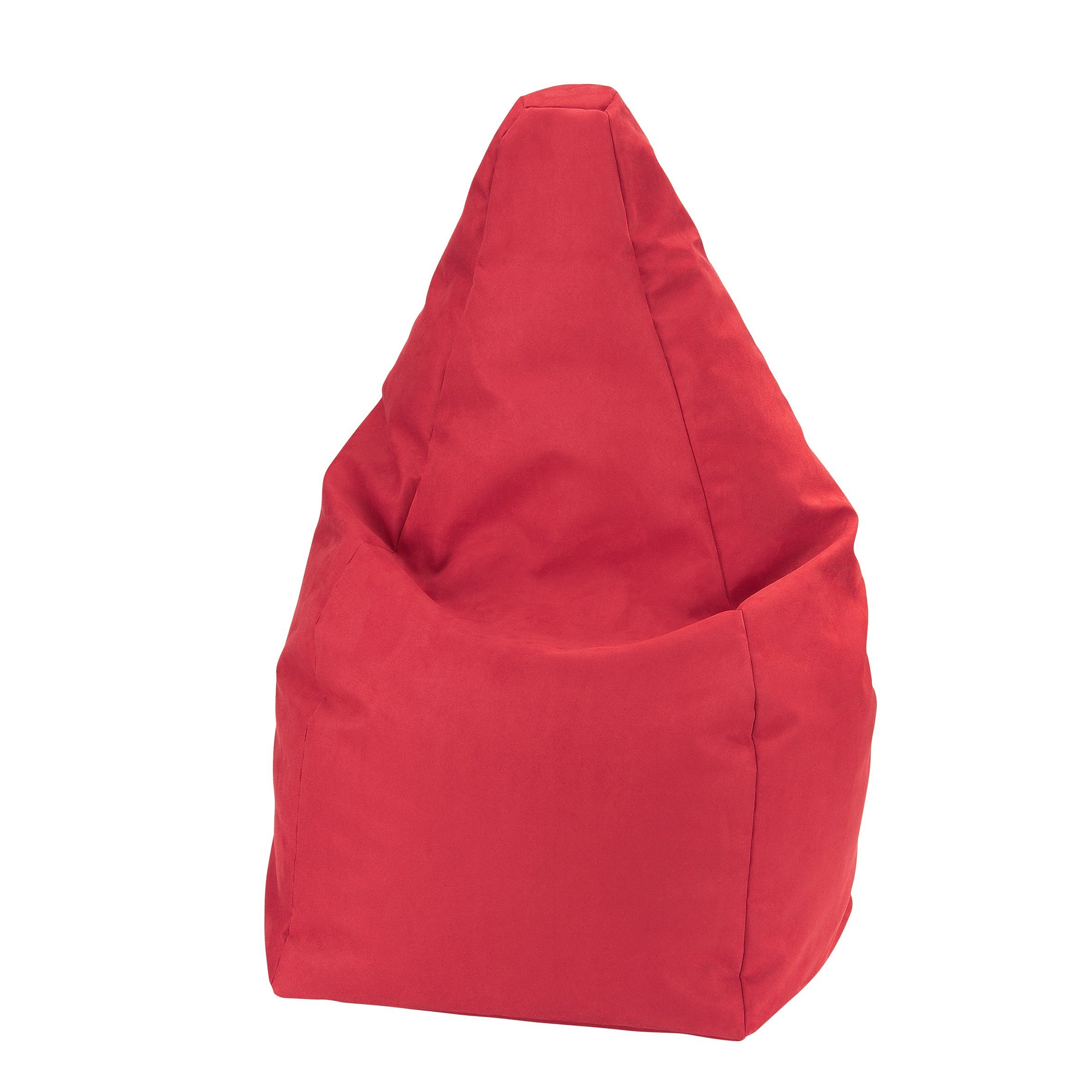 Licardo Sitzsack Sitzsack Noble Soft 110 cm hoch (1 St) rot