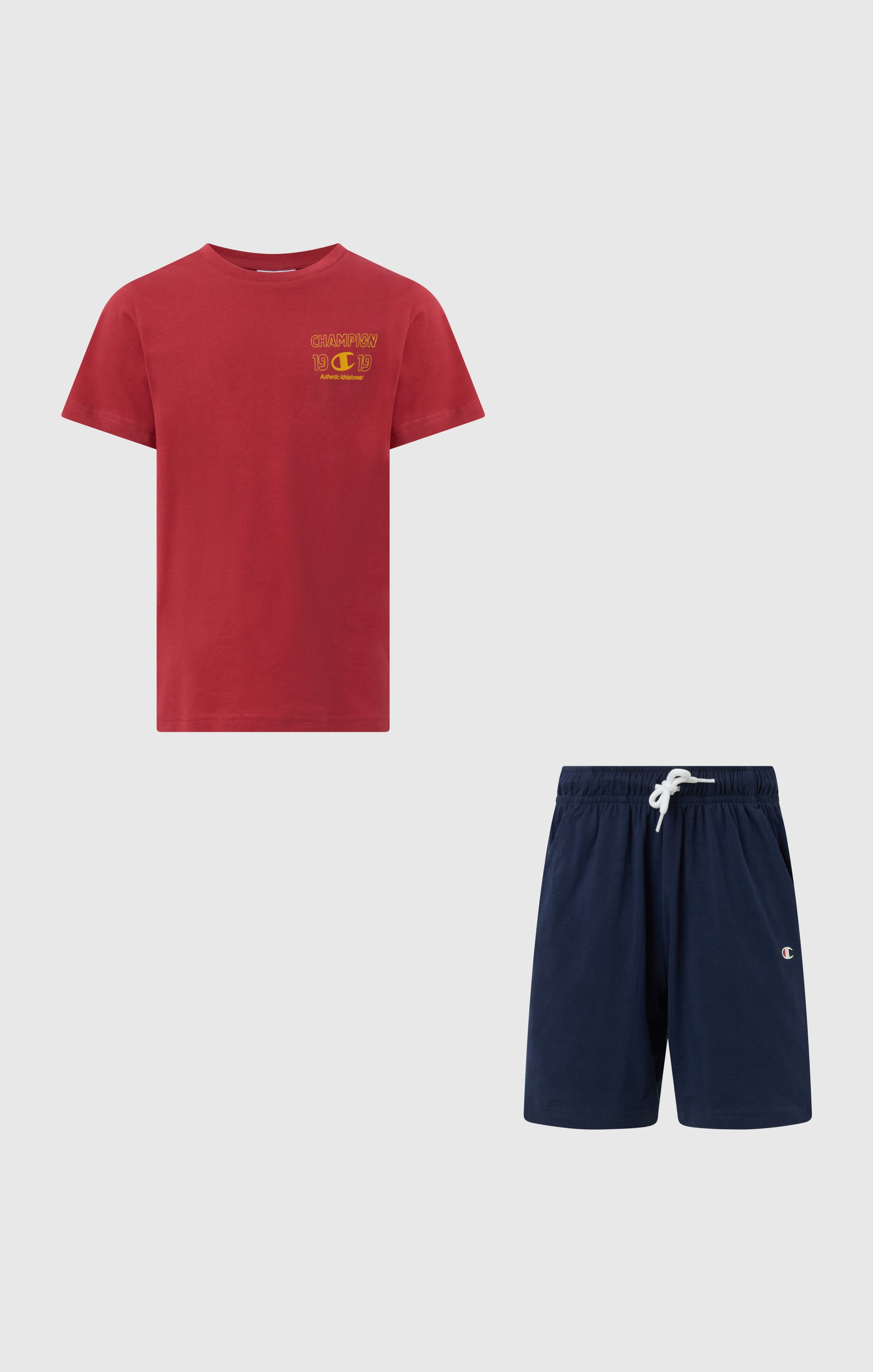 Champion T-Shirt & Shorts Graphic T-Shirt and Shorts Set (2-tlg) für sportliche Aktivitäten, leichtes Tragegefühl