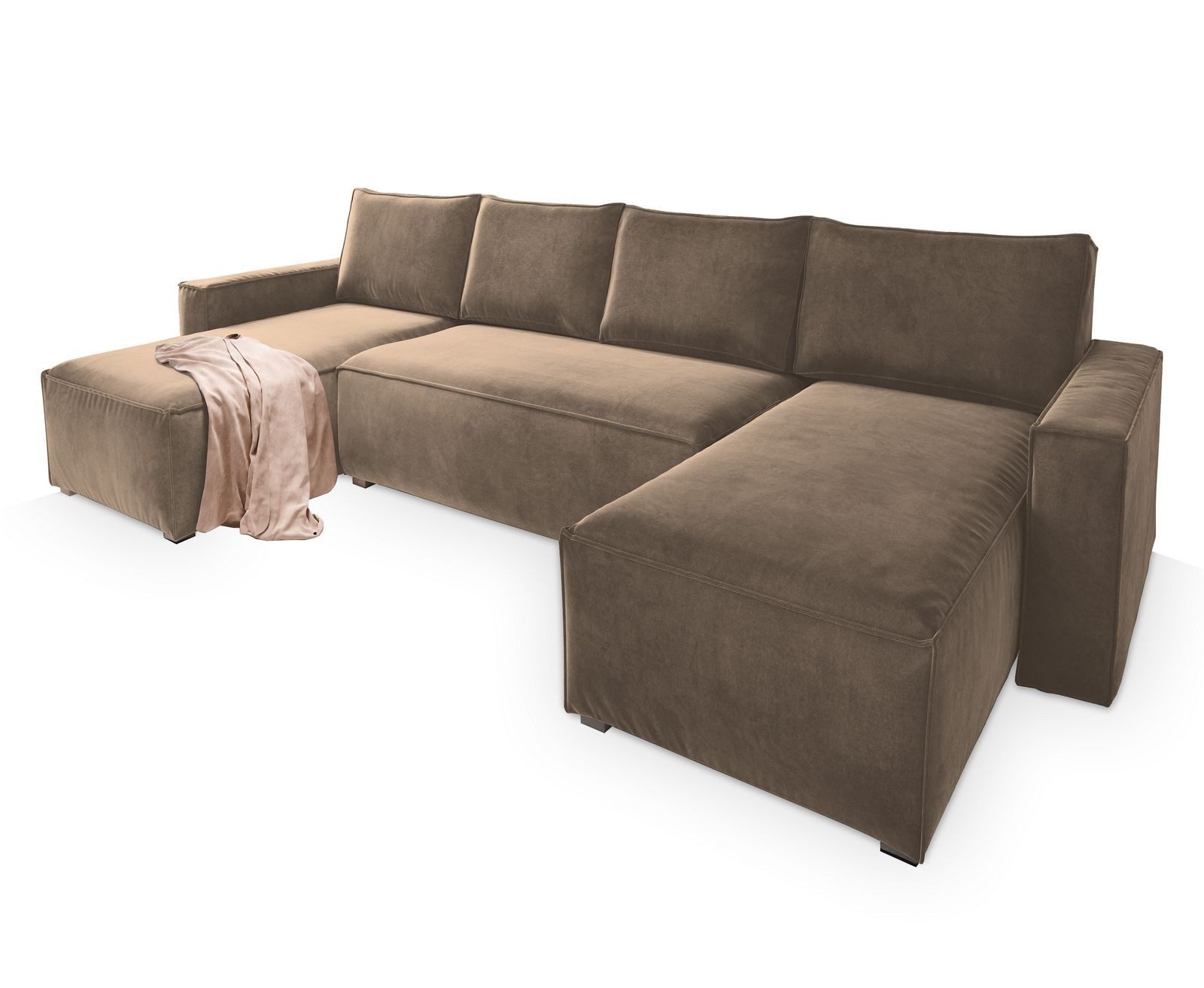 Masseno Ecksofa DENI mit Schlaffunktion U-Form, günstig online kaufen