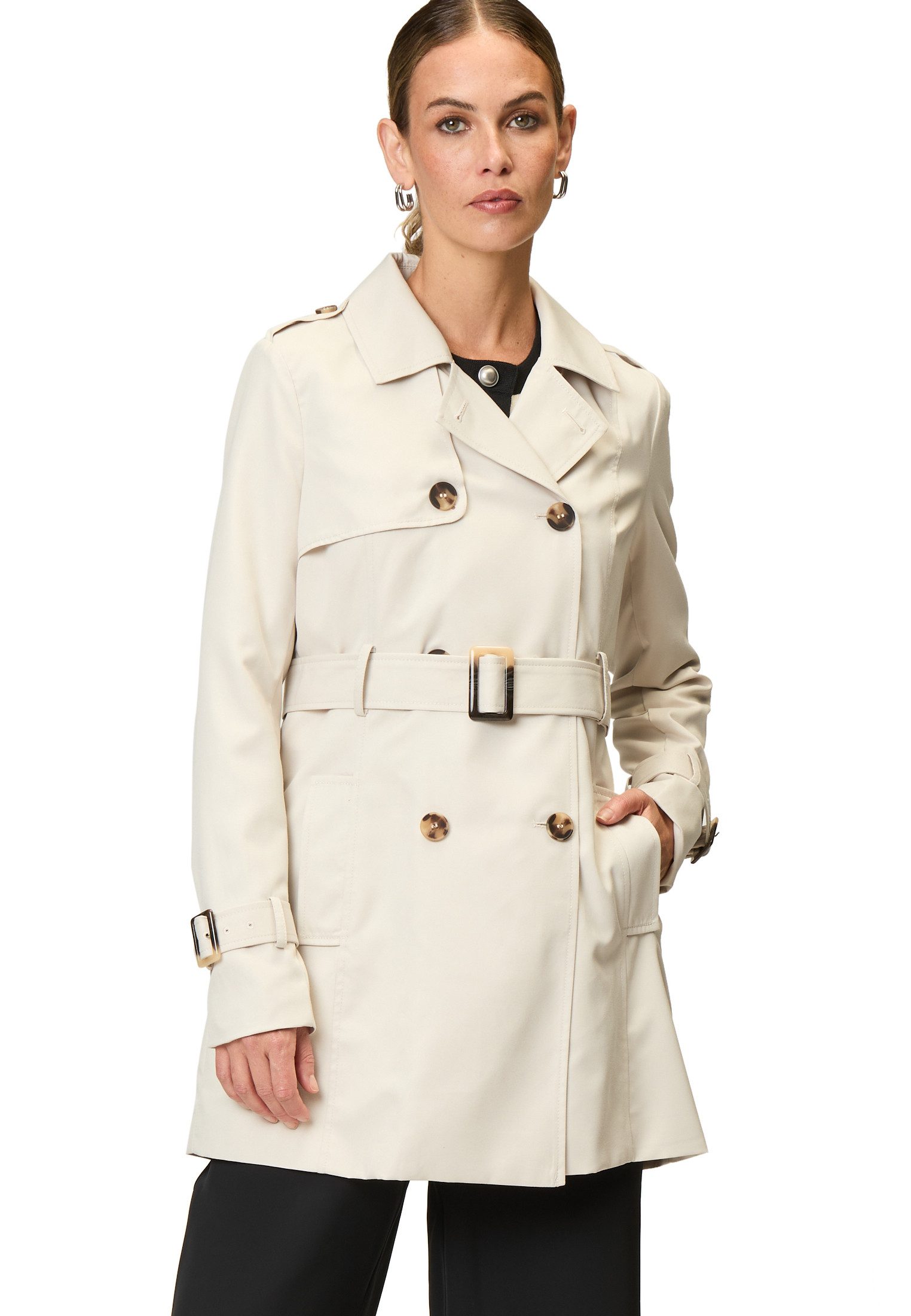 Trenchcoat zero Trenchcoat mit Bindegürtel