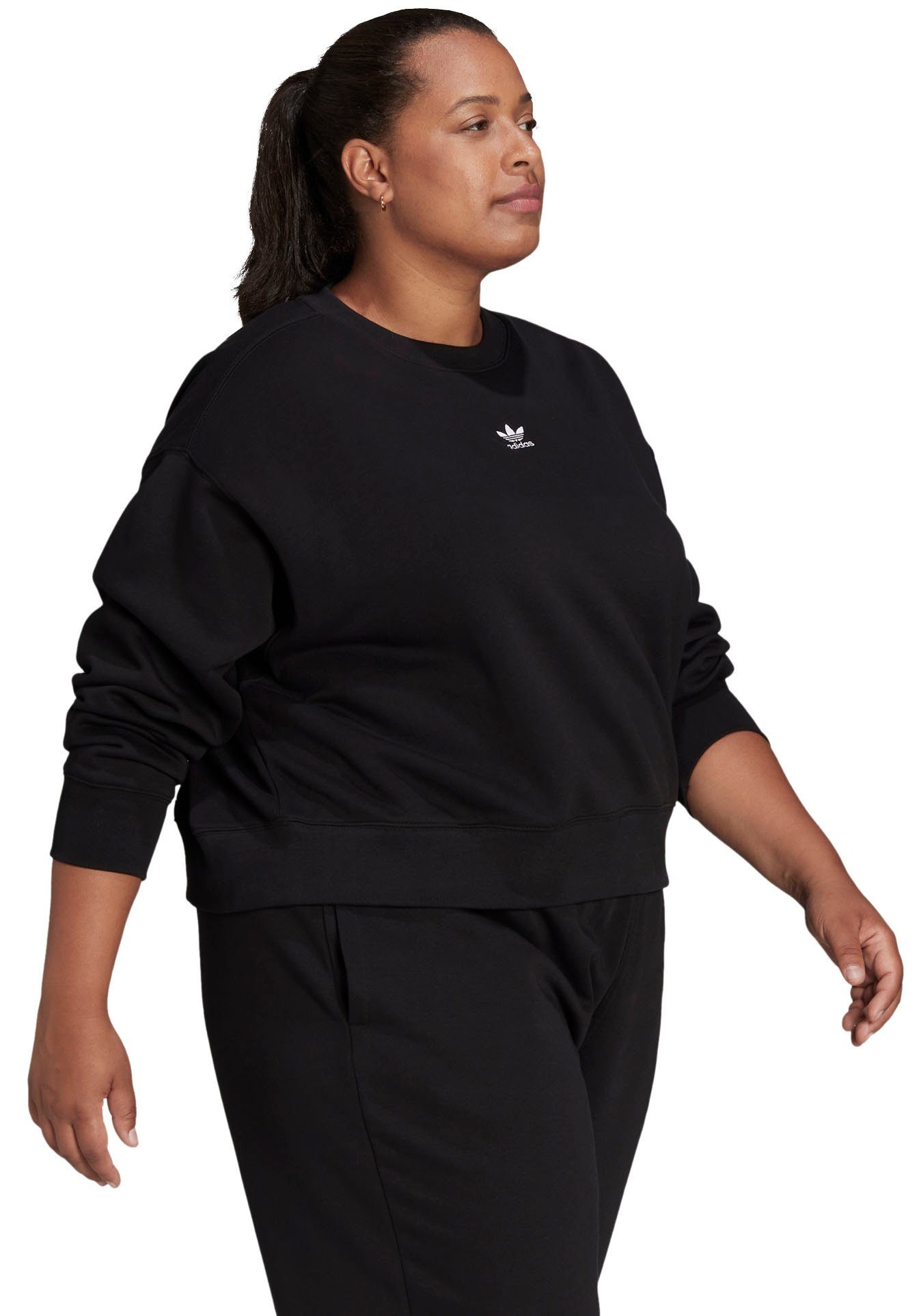 BLACK – GROSSE Sweatshirt ADICOLOR ESSENTIALS Originals adidas GRÖSSEN
