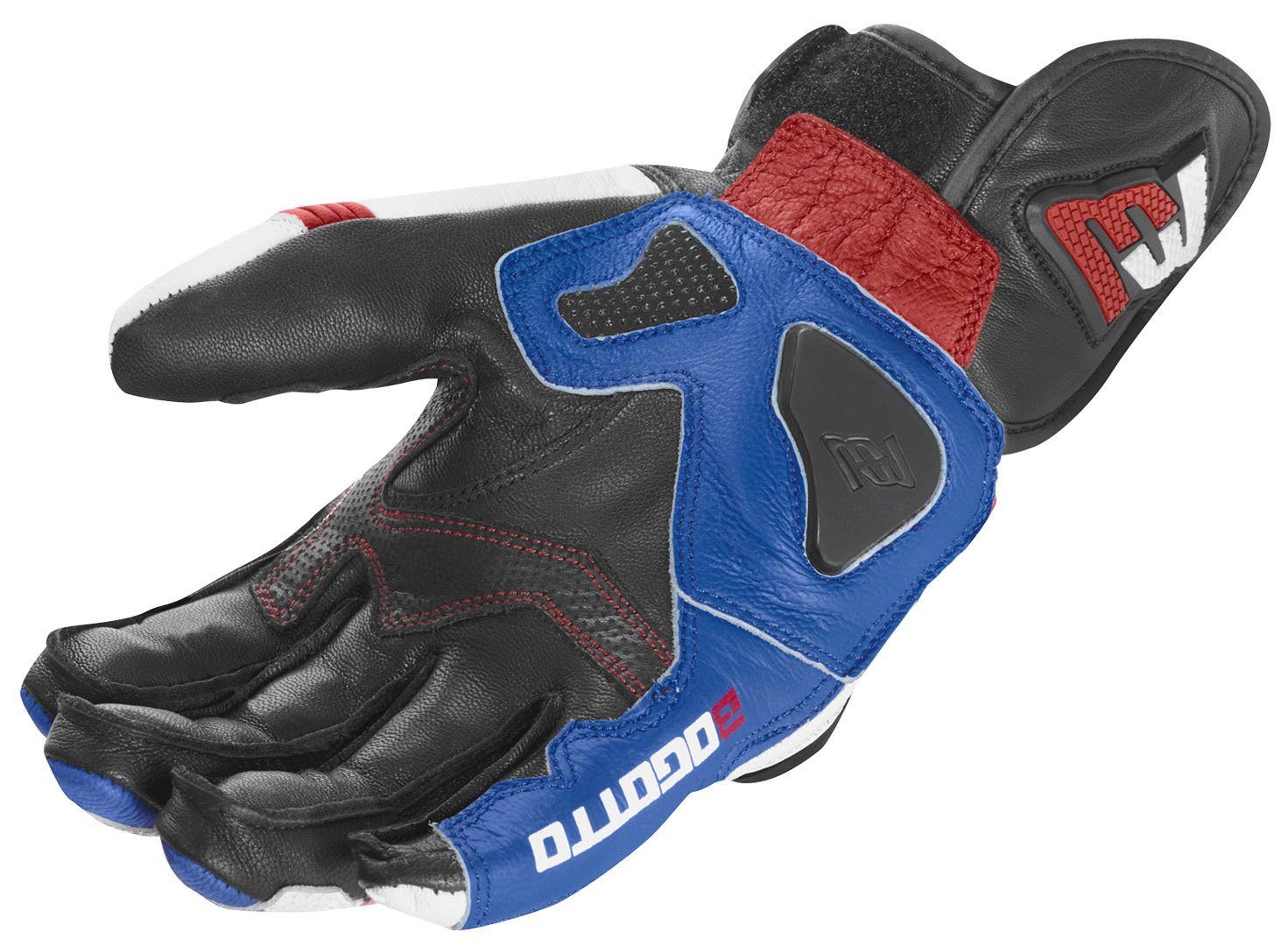 Grand Champ Bogotto Motorradhandschuhe White/Red/Blue Motorradhandschuhe