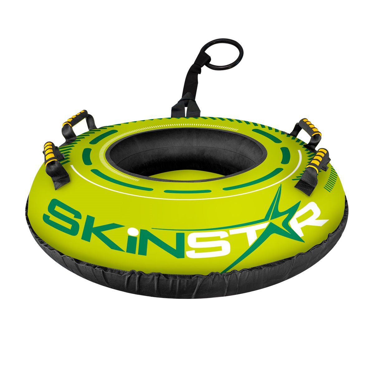 SkinStar Schlitten SkinStar CROSS Profi Snow Tube Ø100cm GREEN Schlitten Bob Rodel
