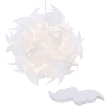 kwmobile Lampenschirm DIY Puzzle Lampenschirm Ø36cm - mehrteiliges Set Blütenoptik
