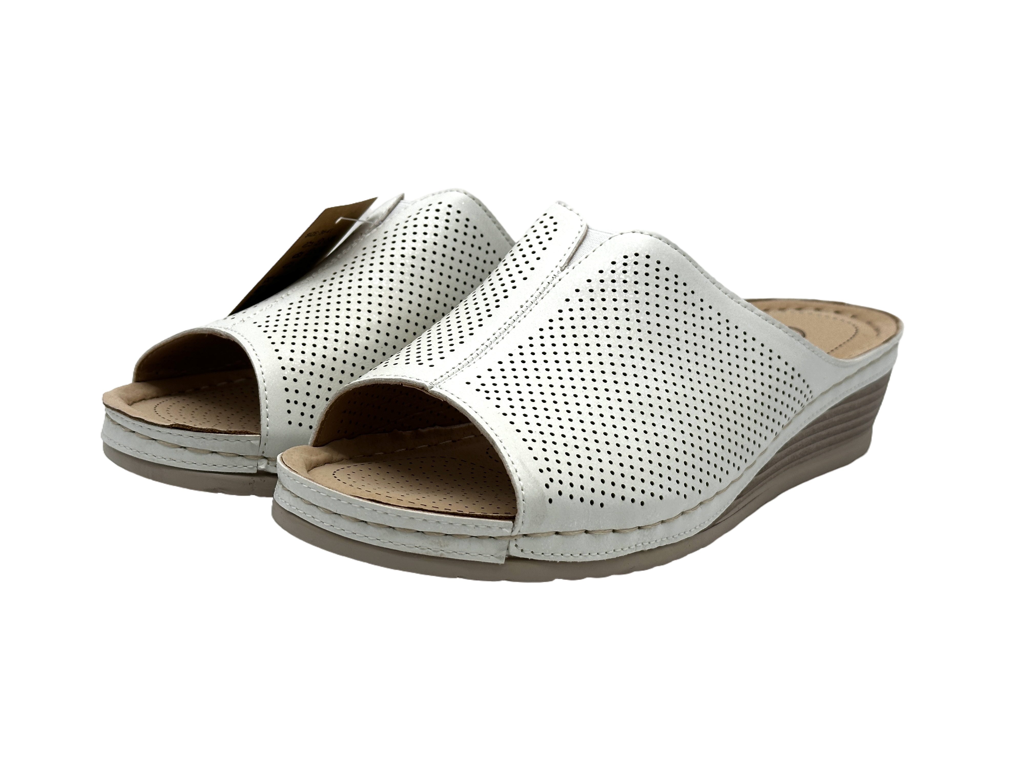 Nowaland Damen-Pantoletten mit Komfort-Innensohle und Keilabsatz Pantolette günstig online kaufen