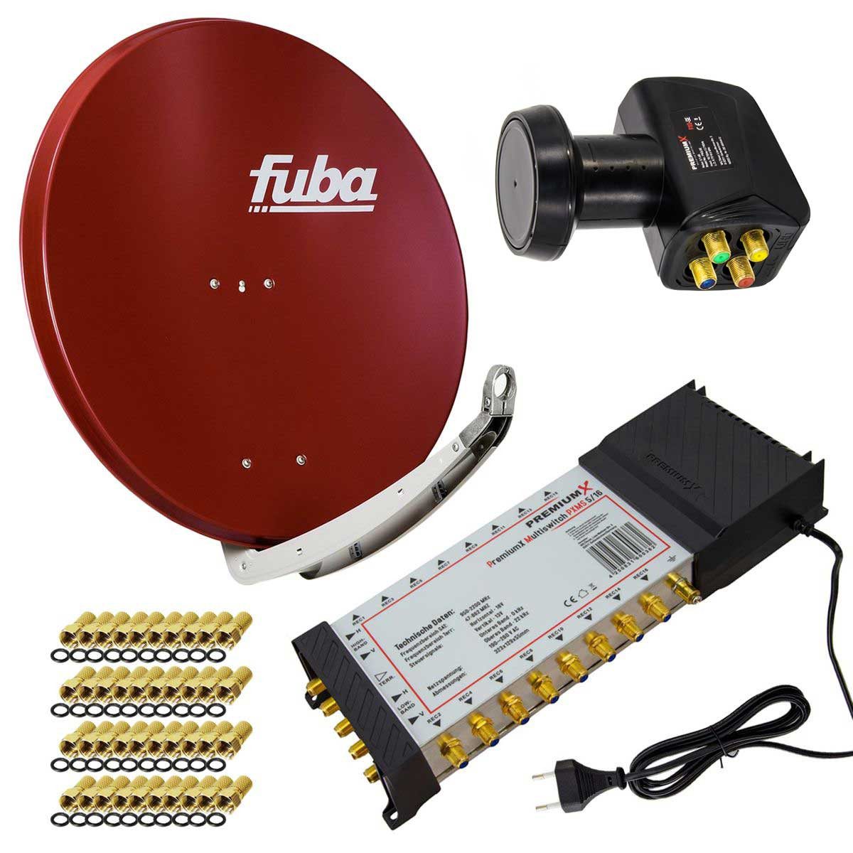 fuba SAT Anlage Fuba DAA 850 R Antenne 5/16 Multischalter LNB F-Stecker SAT-Antenne