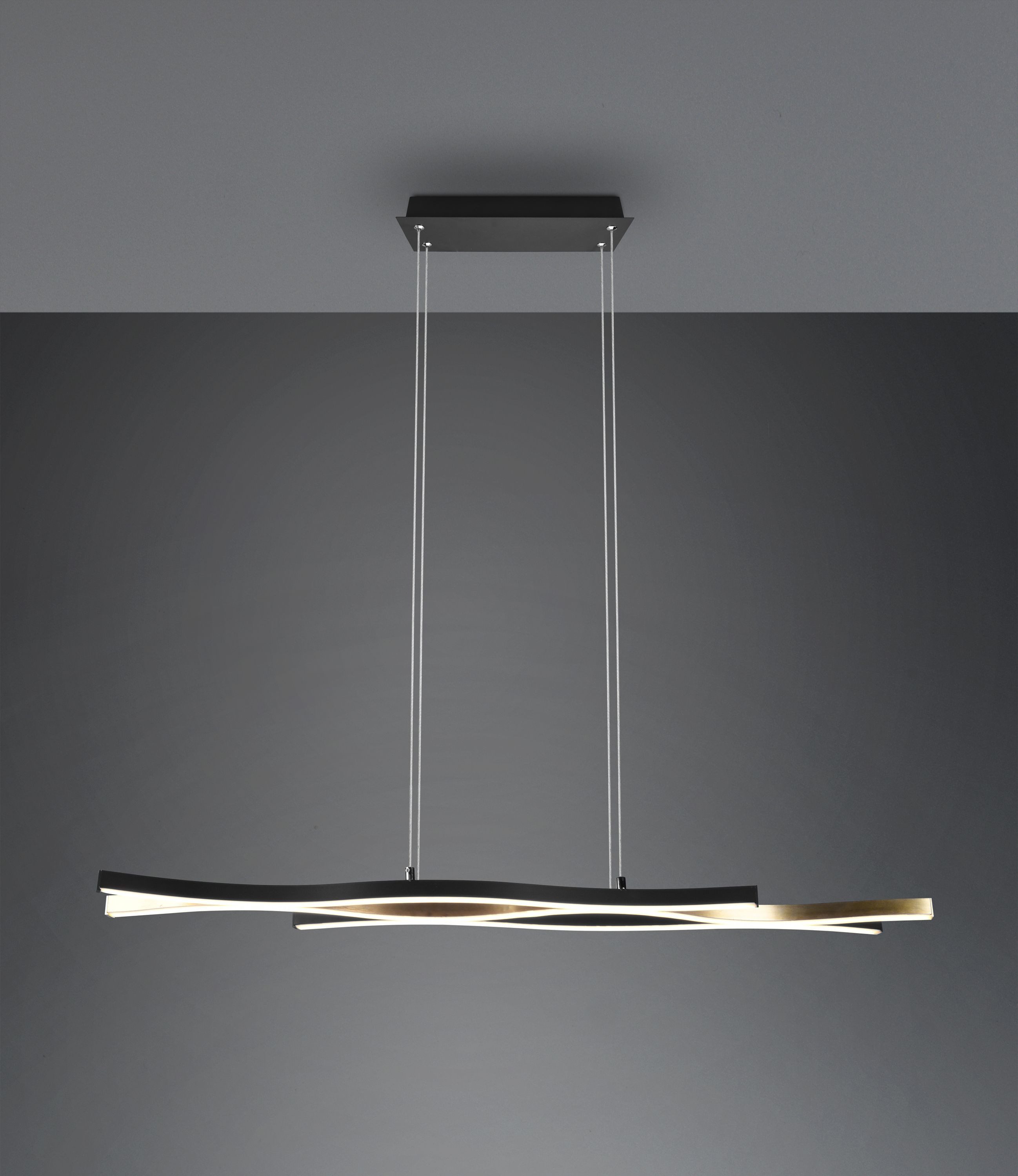 TRIO Leuchten Pendelleuchte TRIO-Leuchten Pendelleuchte BLAZE BHT 107.50x150x15.50 cm gold