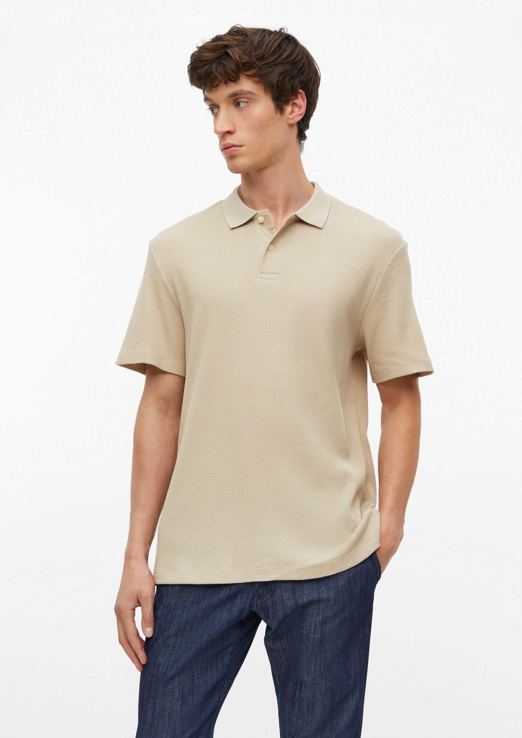 s.Oliver Kurzarmshirt Polo-Shirt Poloshirt aus Waffelpiqué
