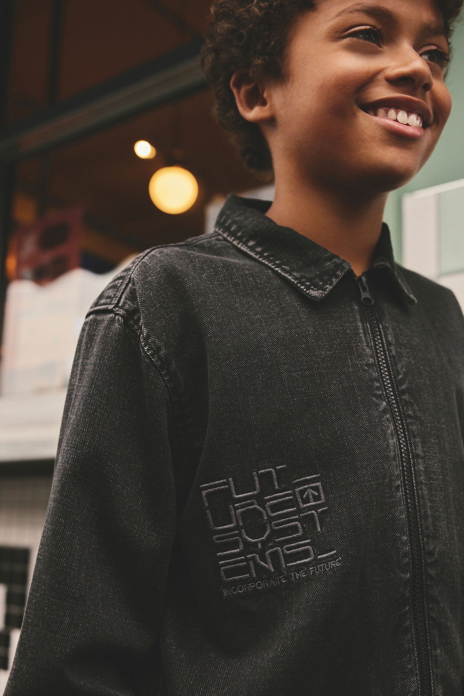Next Jeanshemd Denim-Hemdjacke aus 100 % Baumwolle (1-tlg)