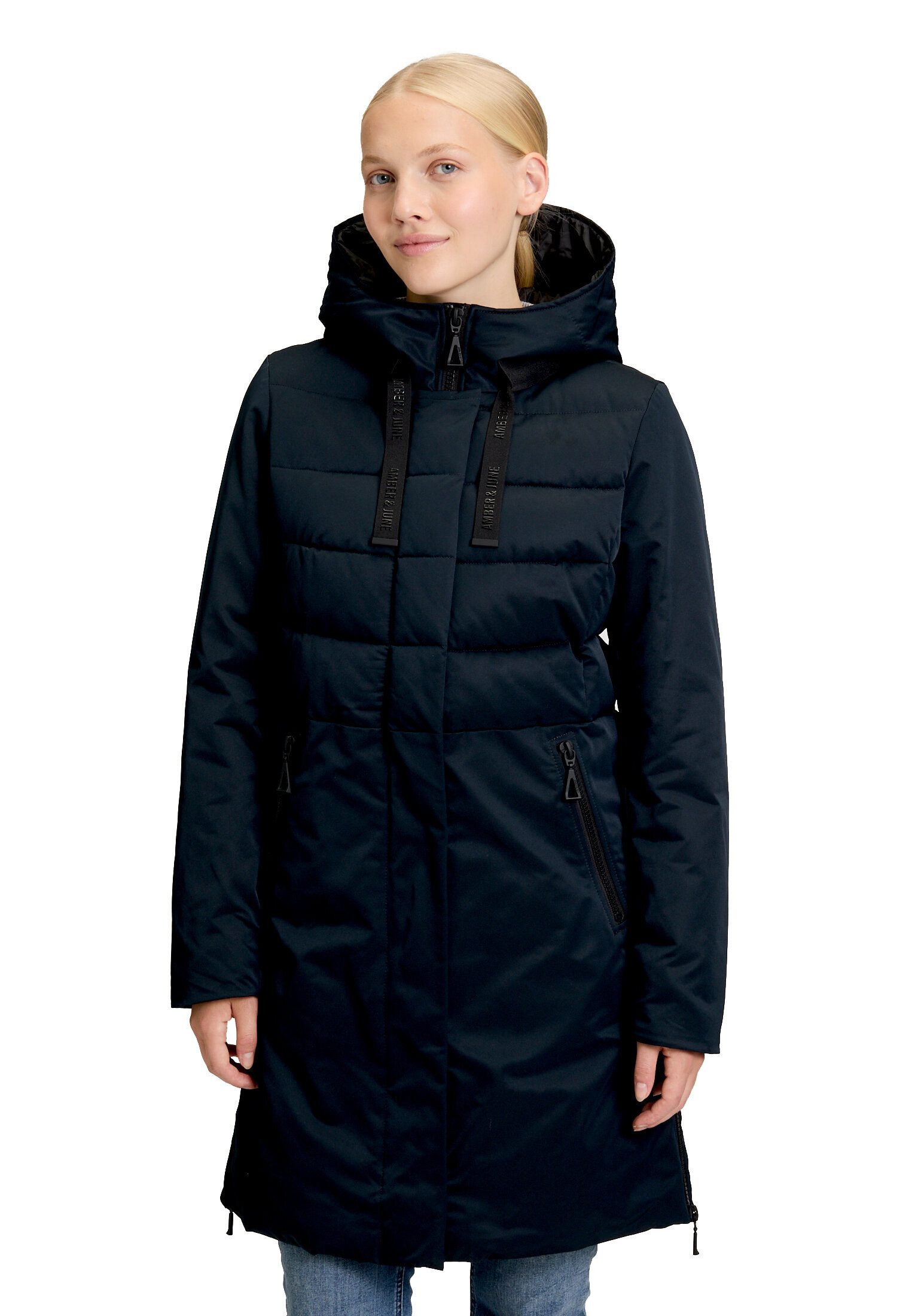 Amber & June Winterjacke Damen Kunstdaune