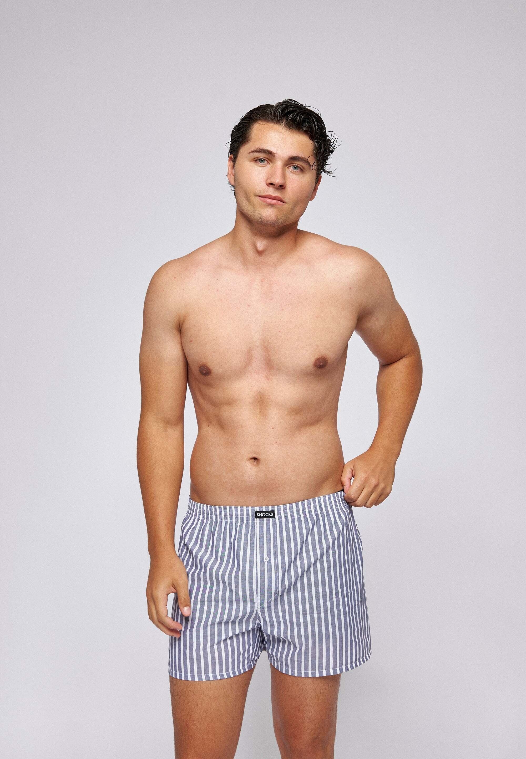 SNOCKS Weiter Boxer American Boxershorts Woven (3-St) aus 100% Bio-Baumwoll günstig online kaufen