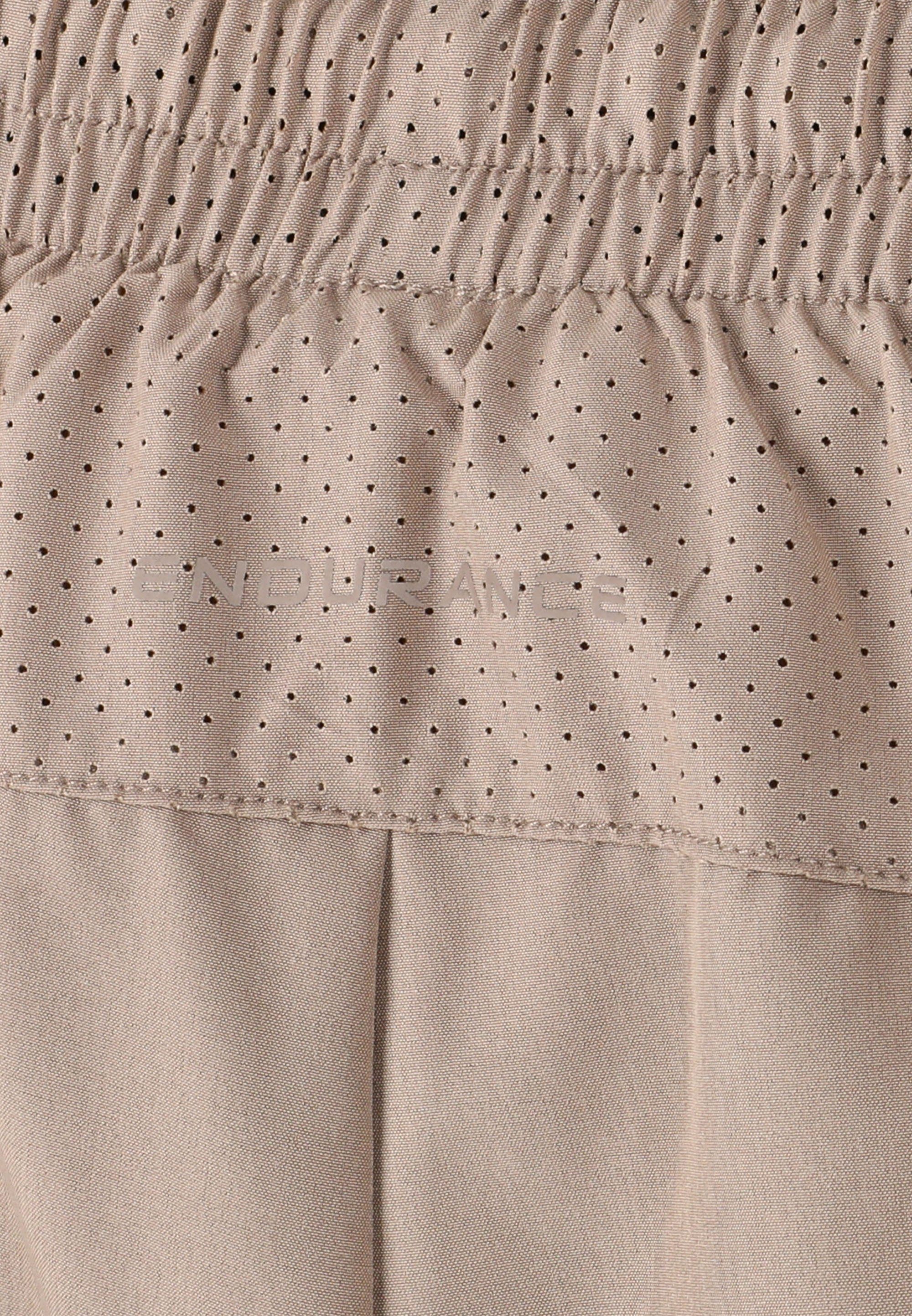 ENDURANCE Shorts praktischen Taschen beige mit Eslaire