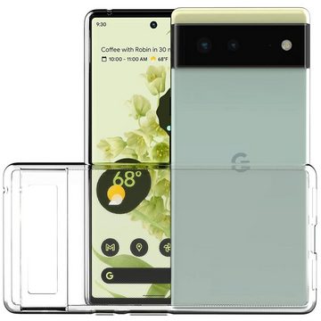 CoolGadget Handyhülle Transparent Ultra Slim Case für Google Pixel 6 6,4 Zoll, Silikon Hülle Dünne Schutzhülle für Pixel 6 Hülle