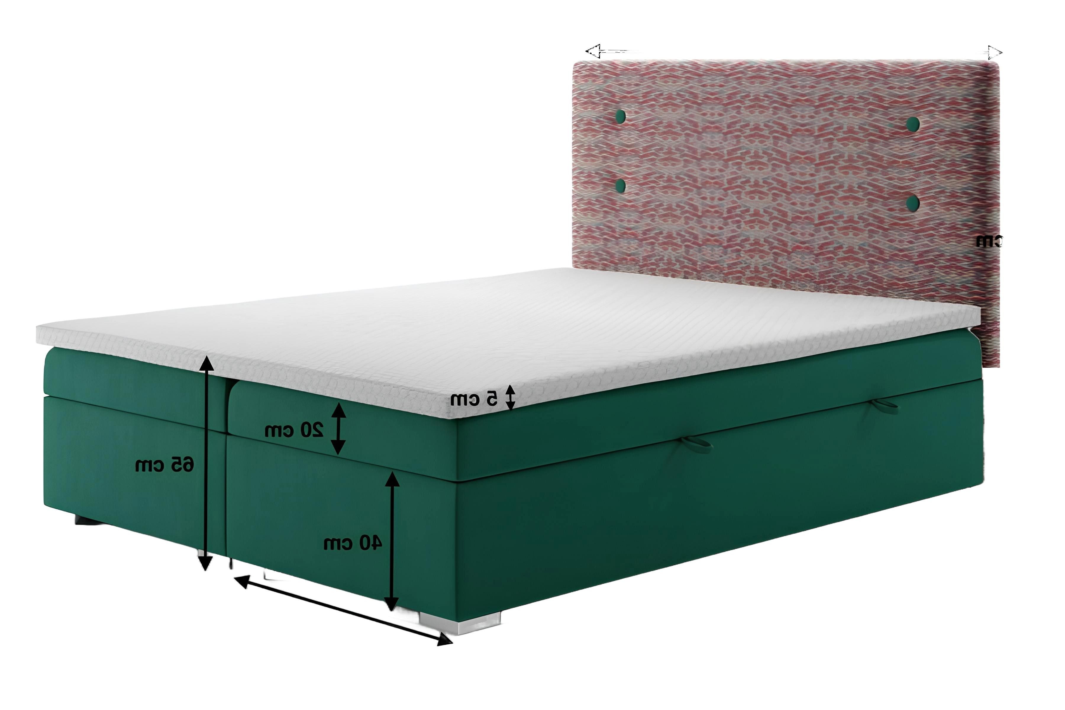 Xlmoebel Bett Boxspringbett mit Hotel-Funktionalität, Doppelbett-Komplettset (Boxspringbett 4069424841886), Hergestellt in Europa