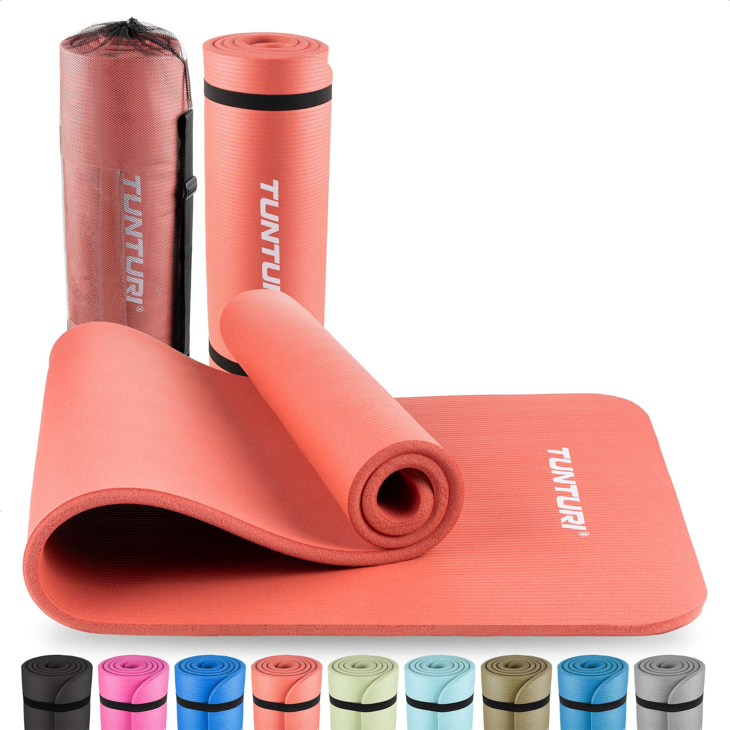 Tunturi Fitnessmatte Gymnastikmatte - Fitnessmatte extra dick - Rutschfest - Yogamatte - 1