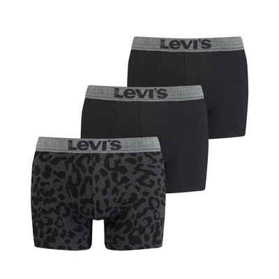 Levi's® Боксерські чоловічі труси, боксерки LEVIS Men Giftbox Leopard Boxer Brief 3P (3-St)