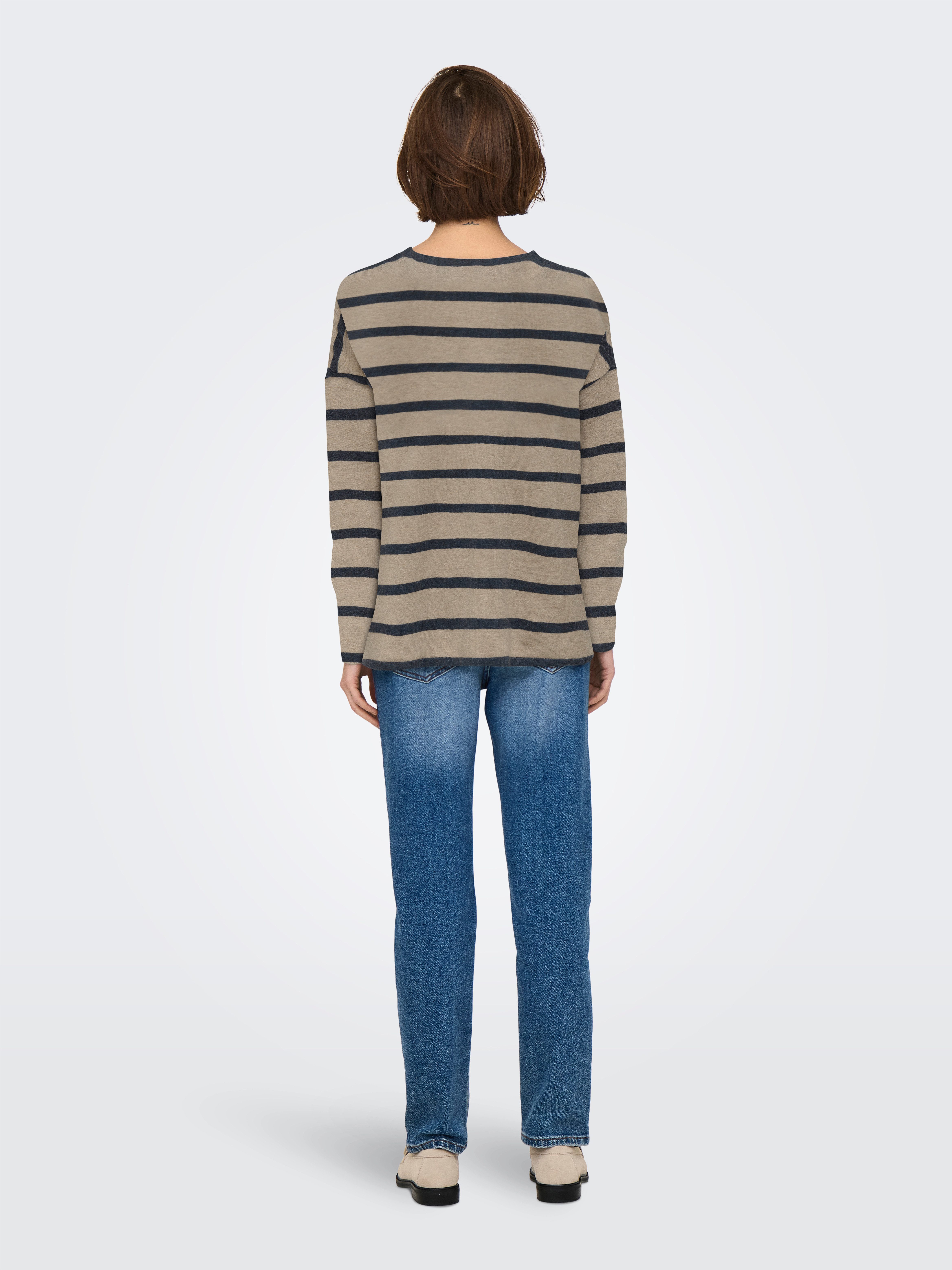 ONLY Strickpullover ONLAMALIO LIFE LS V-NECK KNT