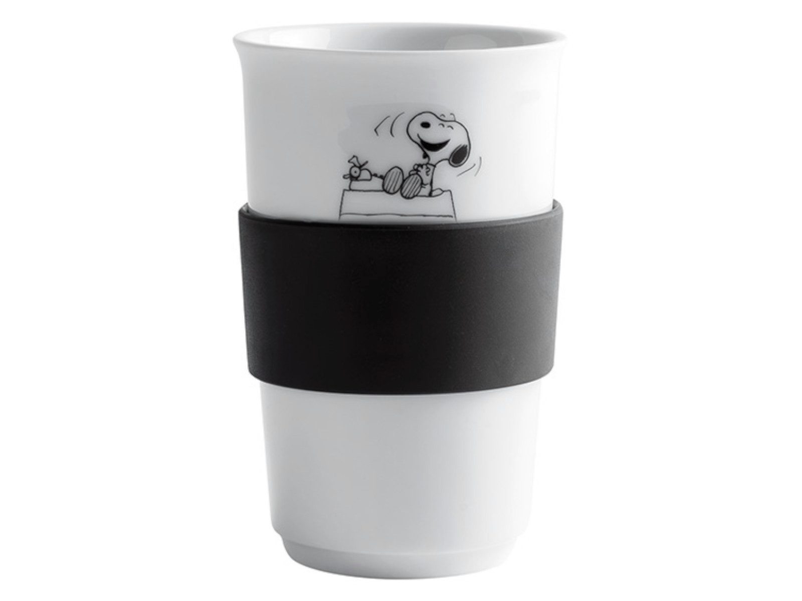 KAHLA Becher Peanuts Joy Becher + Trinkdeckel + Banderole 0,4l, Porzellan