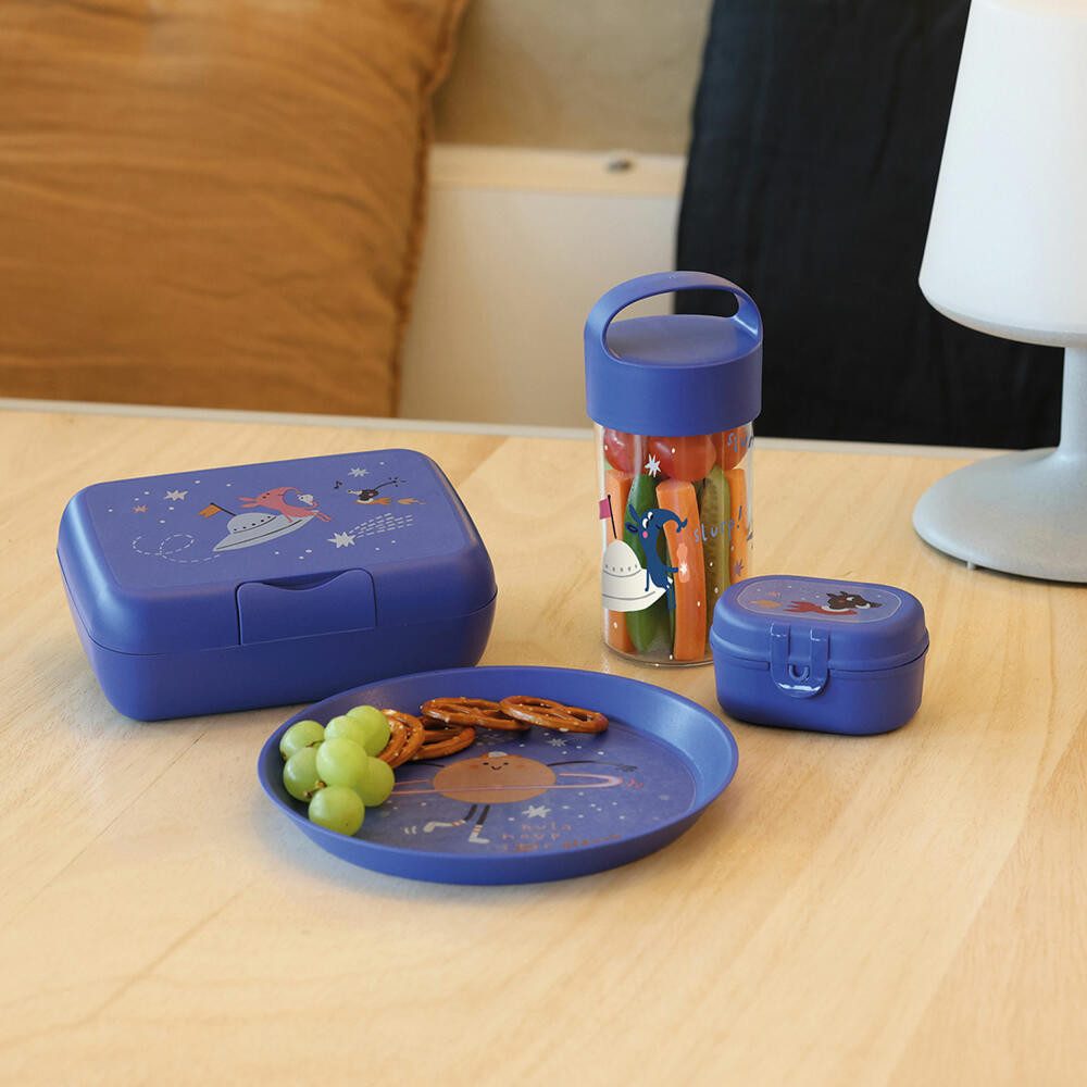 KOZIOL Lunchbox Candy L Space, Biozirkukärer Kunststoff, mit Trennschale
