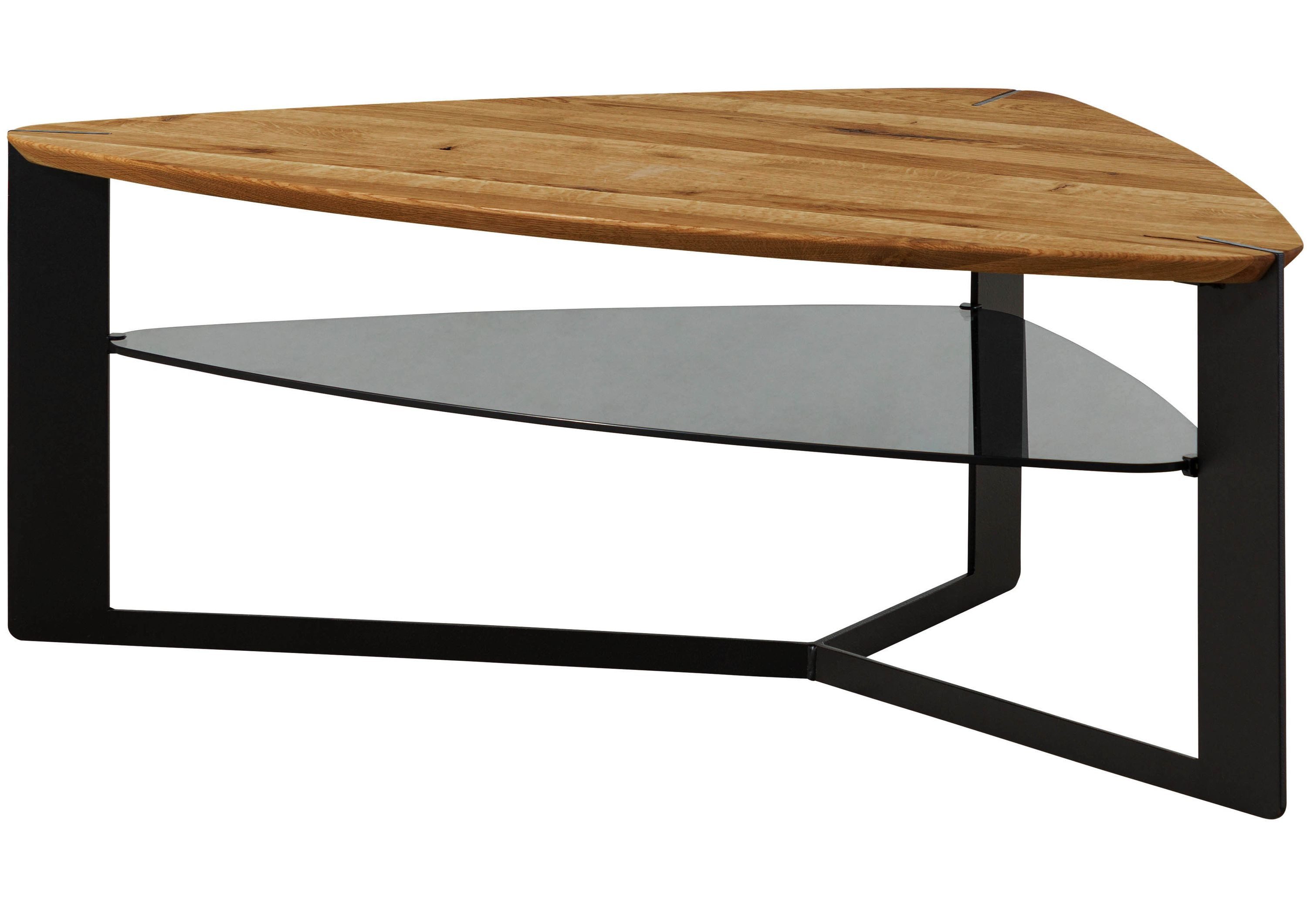 Massivmoebel24 Couchtisch STARNBERG Wildeiche Massivholz natur (Massivholz teilmontiert 32 kg STARNBERG #25), Wildeiche 120x70 cm natur geölt