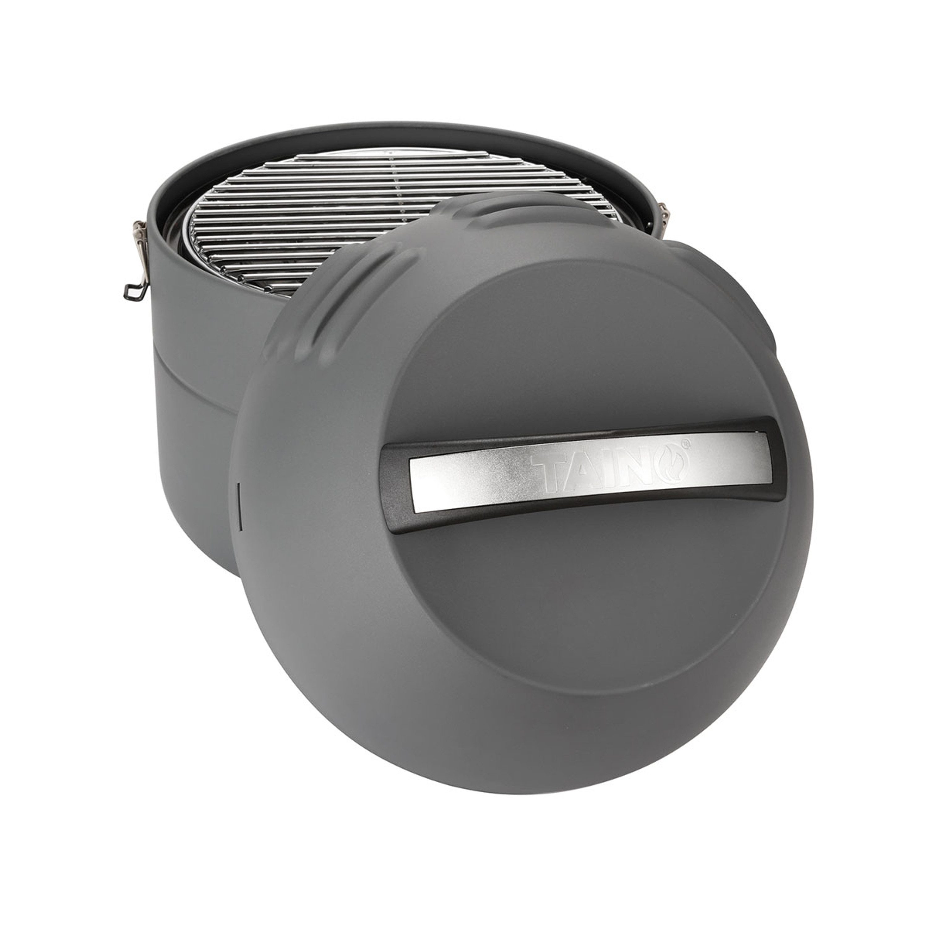 TAINO Camping-Gasgrill Grill-To-Go, Edelstahl-Brenner, 2,5 kW, Fettsammler