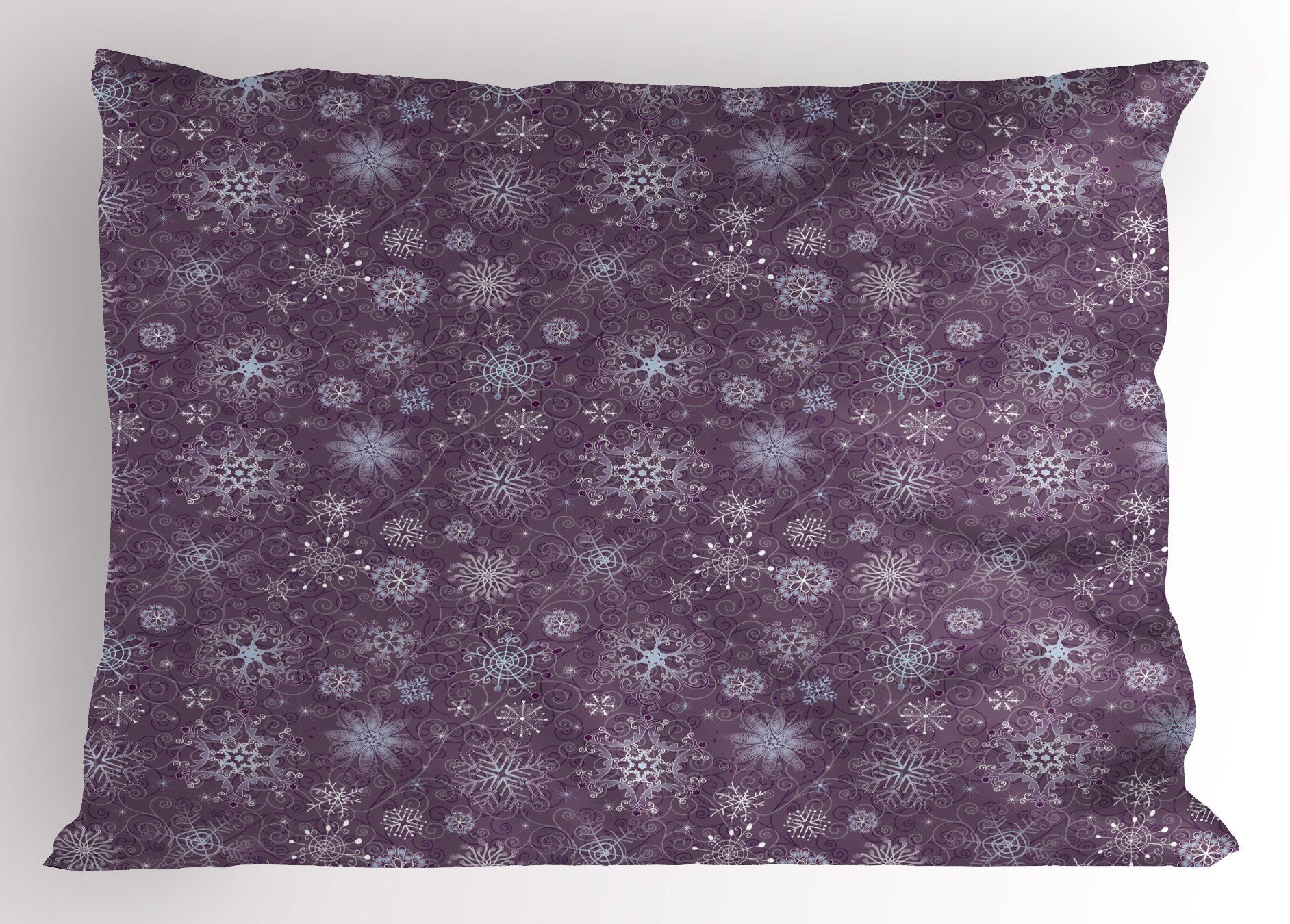 Weihnachten Kissenbezüge Kissenbezug, Dekorativer Standard Schneeflocke Stück), Abakuhaus Size King Gedruckter (1 Blumen