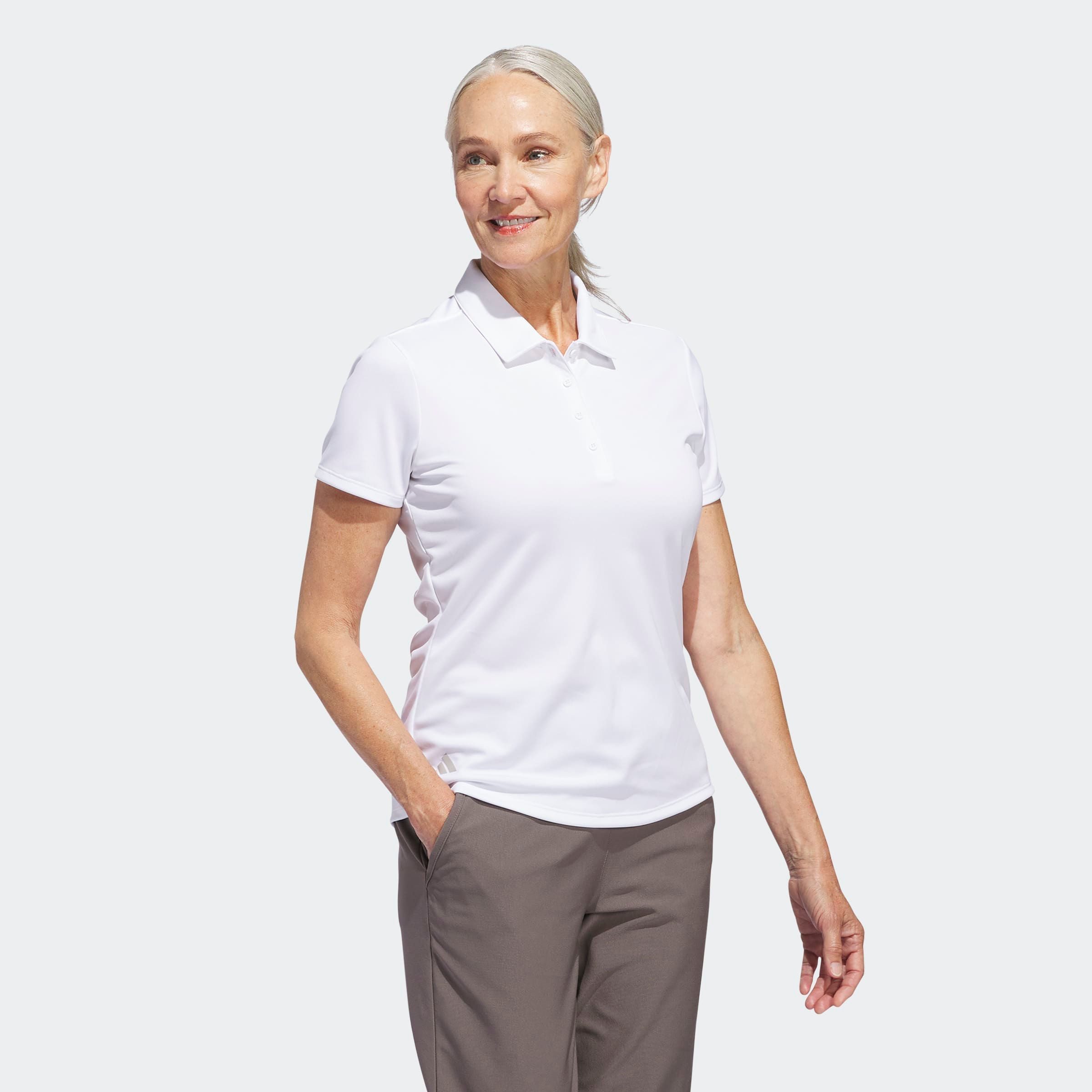 adidas Performance Poloshirt W PERF SLD SS P mit Druckknopfverschluss, aus günstig online kaufen